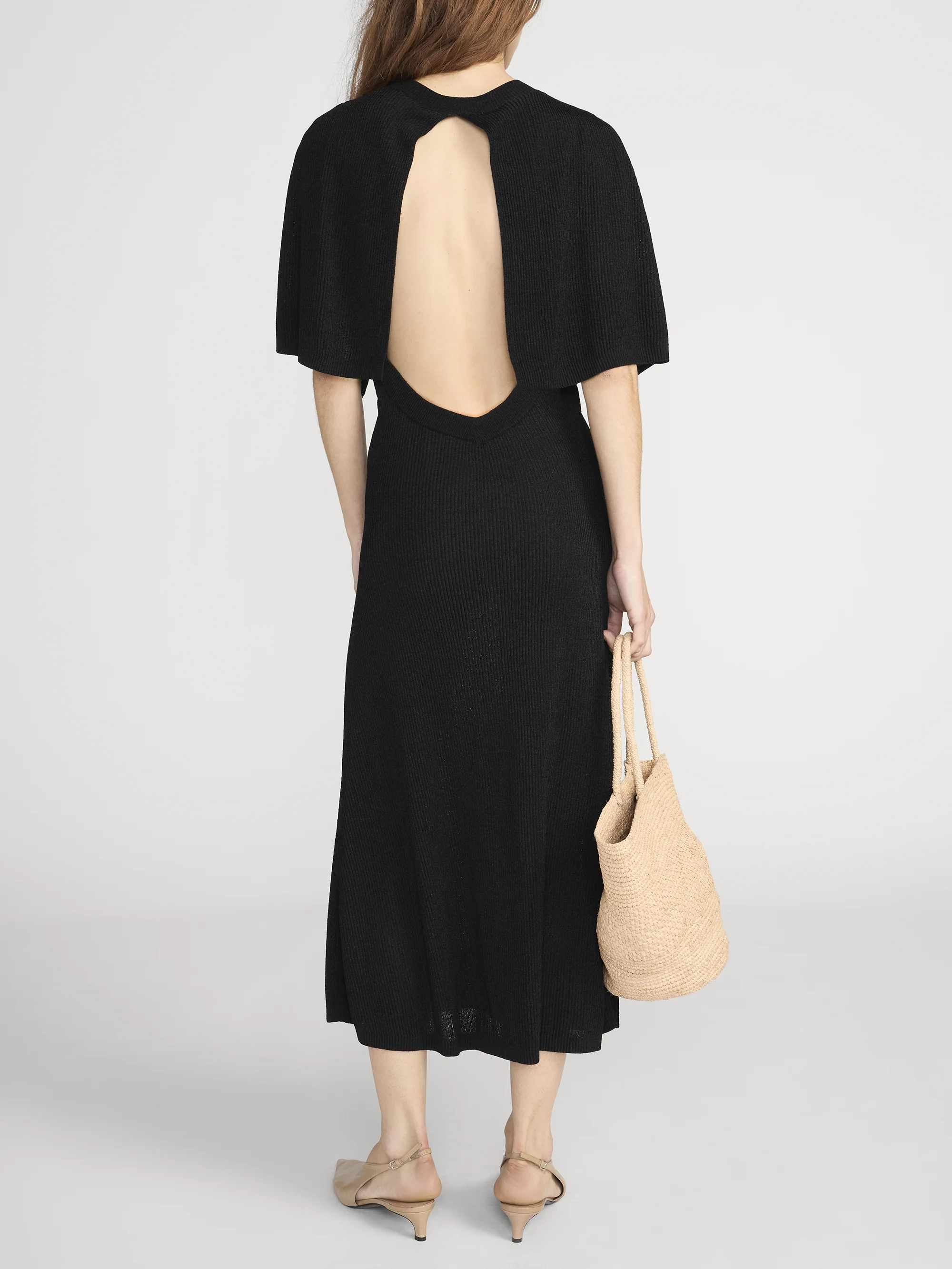 The Flounce Dress -- Black - Image 5