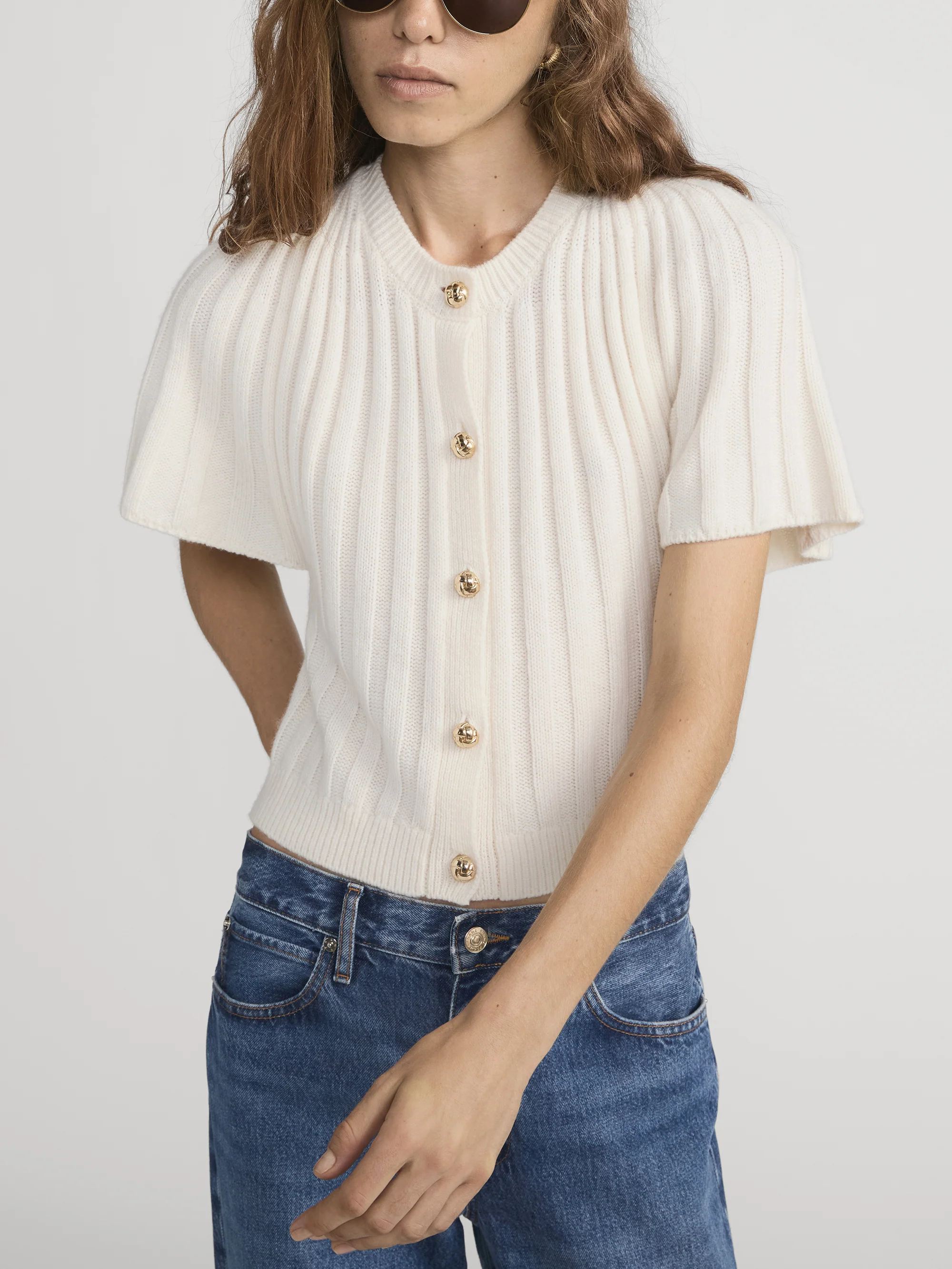 The Flutter Cardi -- Cream - Image 3