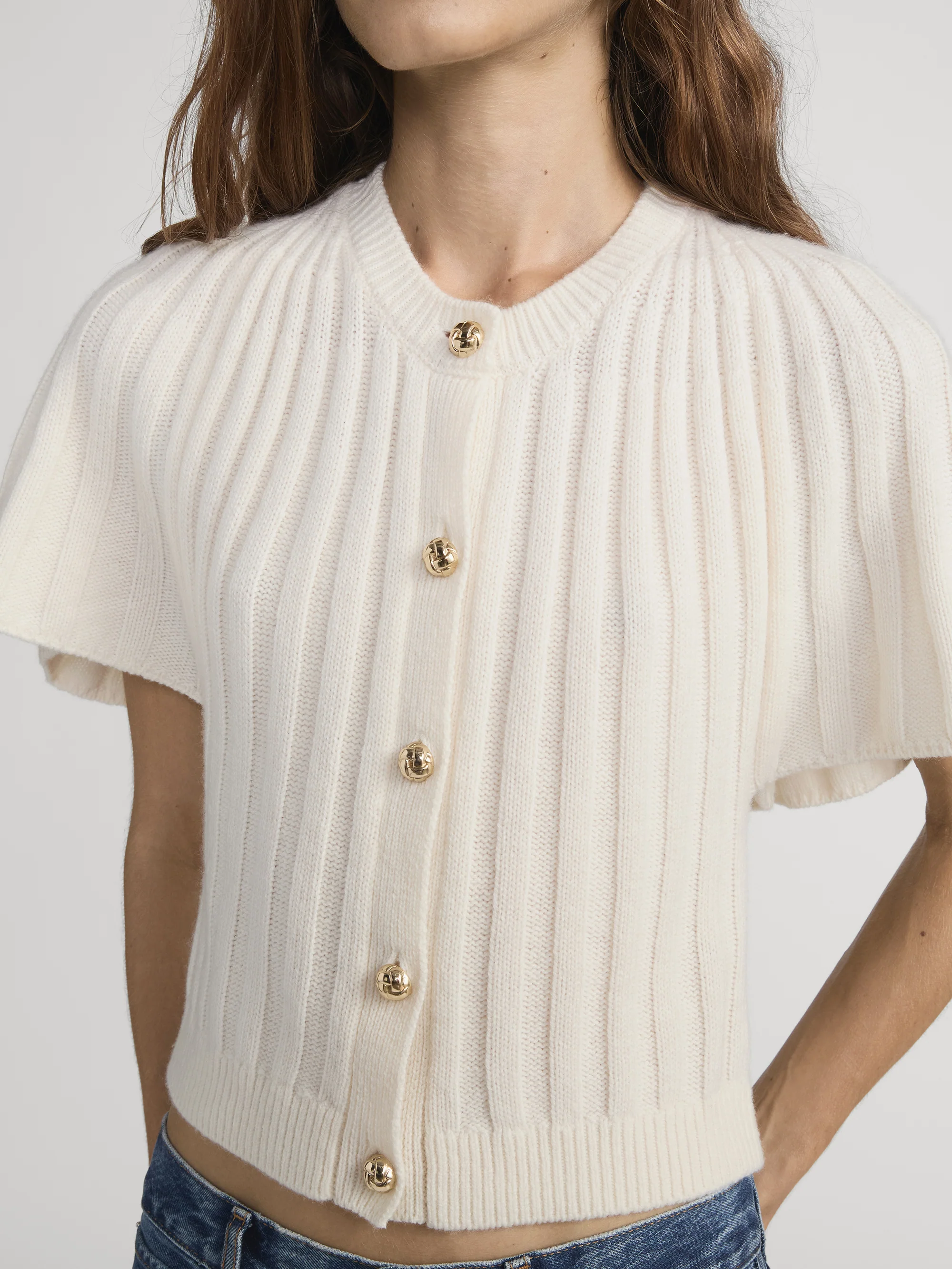 The Flutter Cardi -- Cream - Image 4