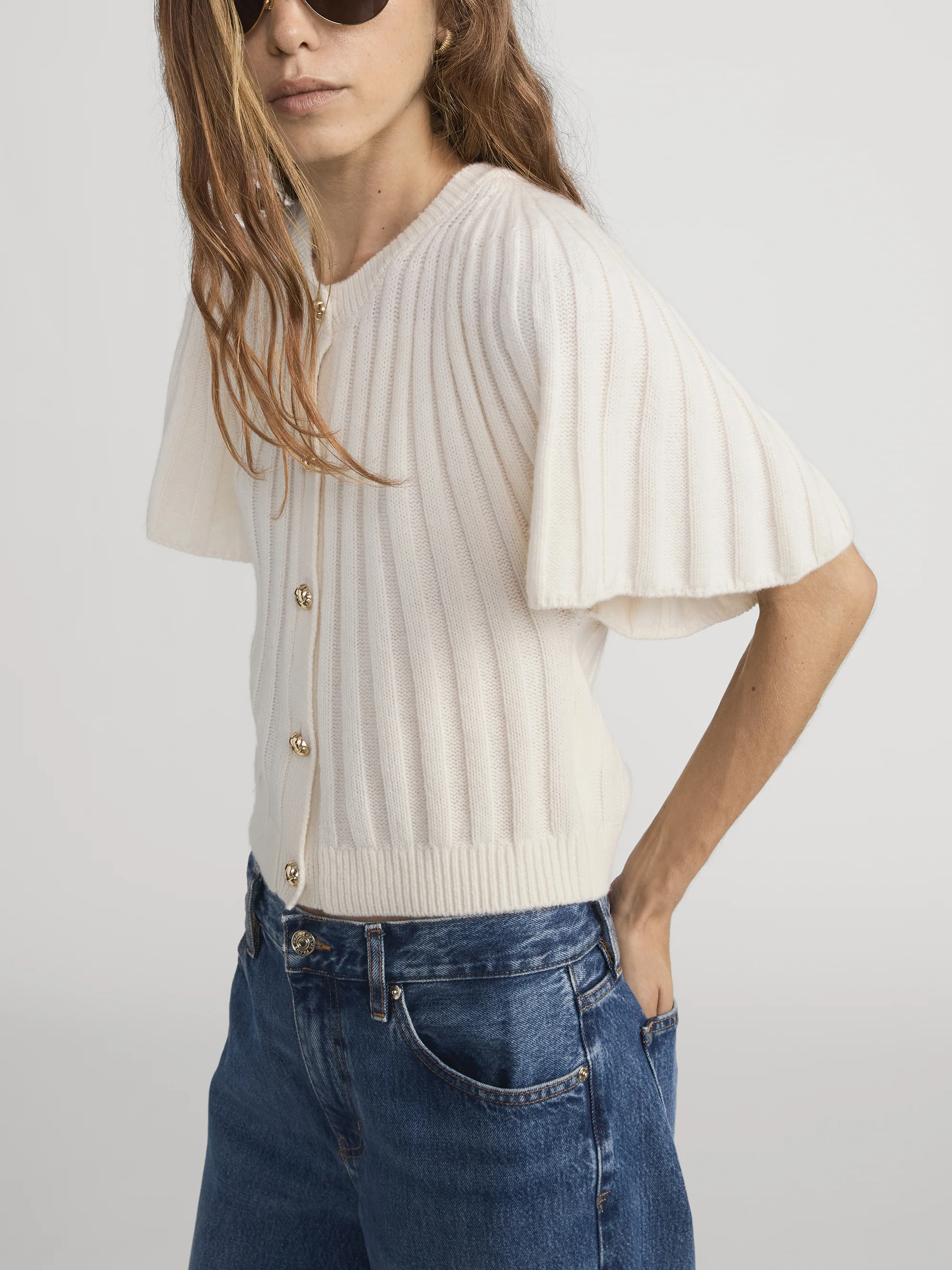 The Flutter Cardi -- Cream - Image 5