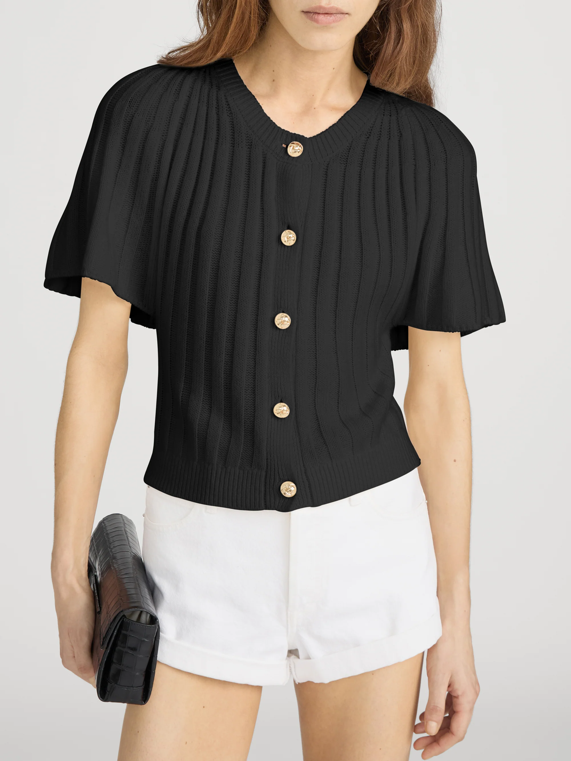 The Flutter Cardi -- Black - Image 3