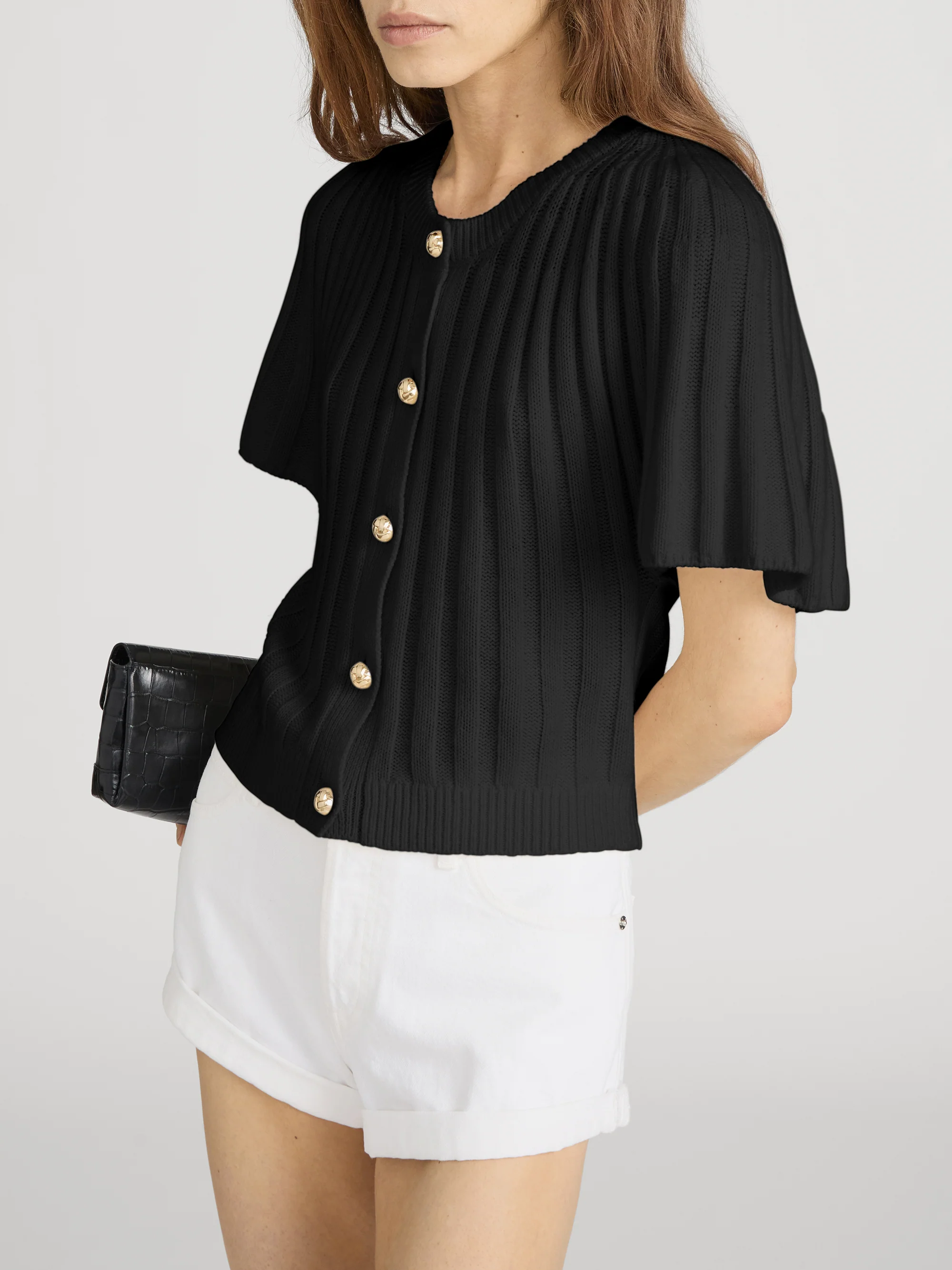 The Flutter Cardi -- Black - Image 4