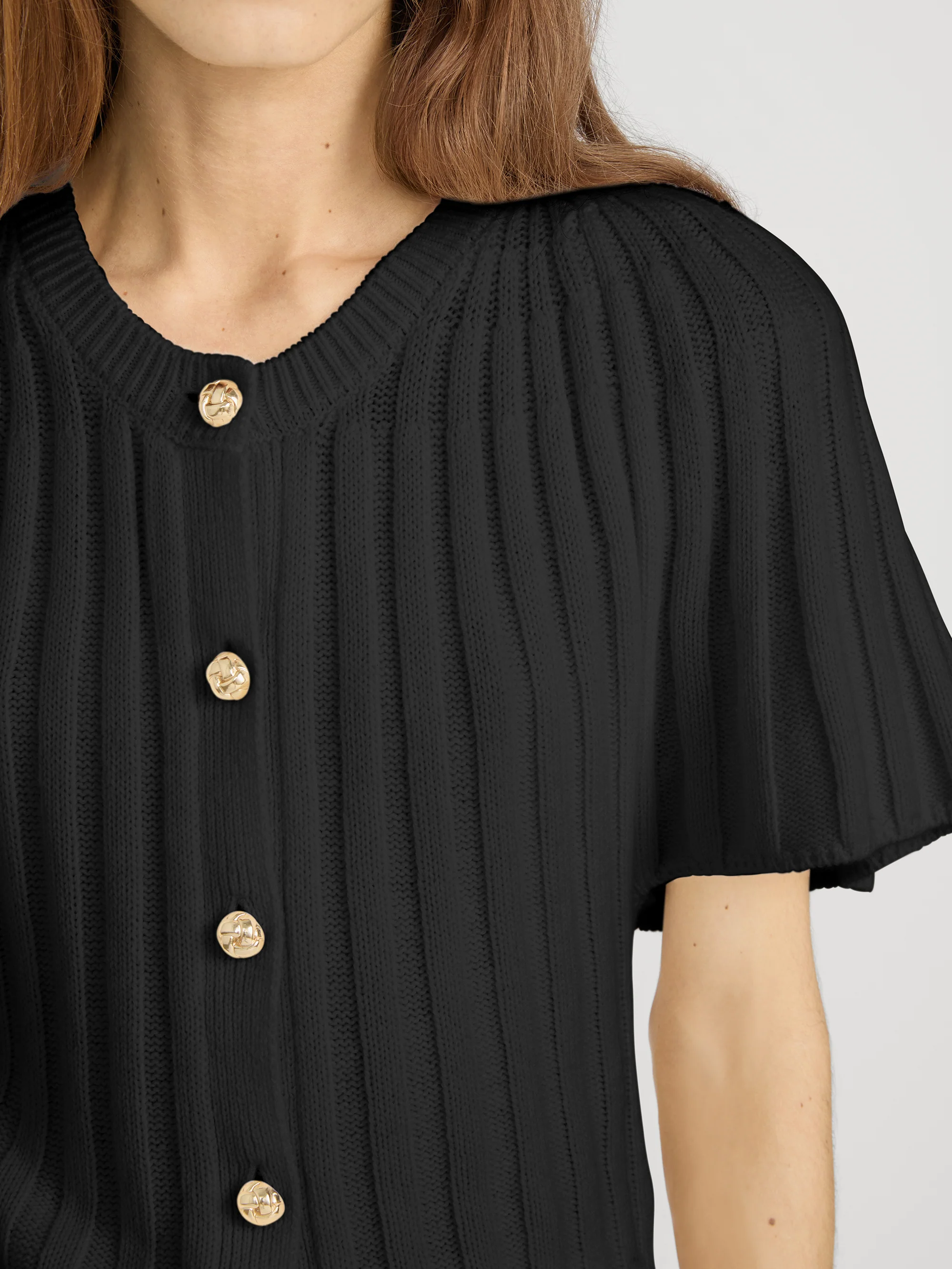 The Flutter Cardi -- Black - Image 5