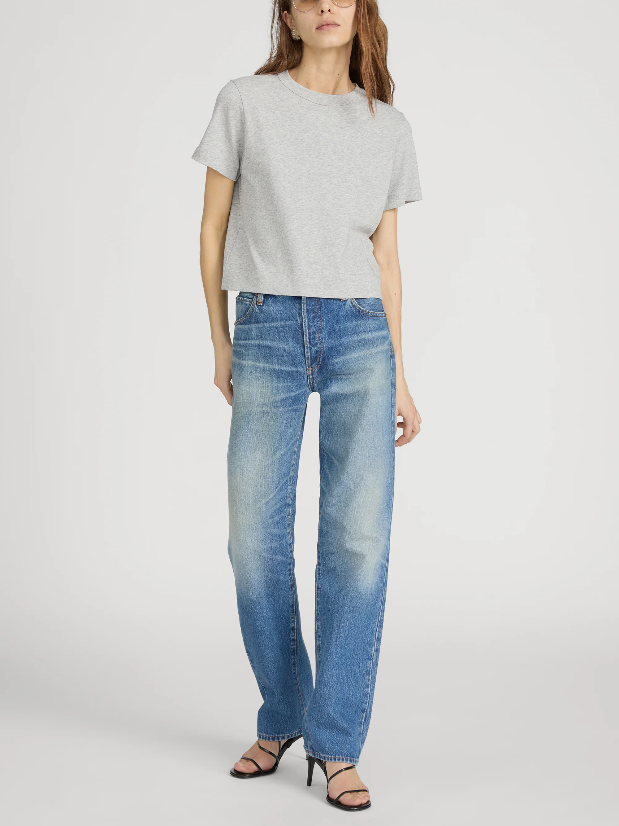 The Heather Boxy Tee -- Heather Grey - Image 2