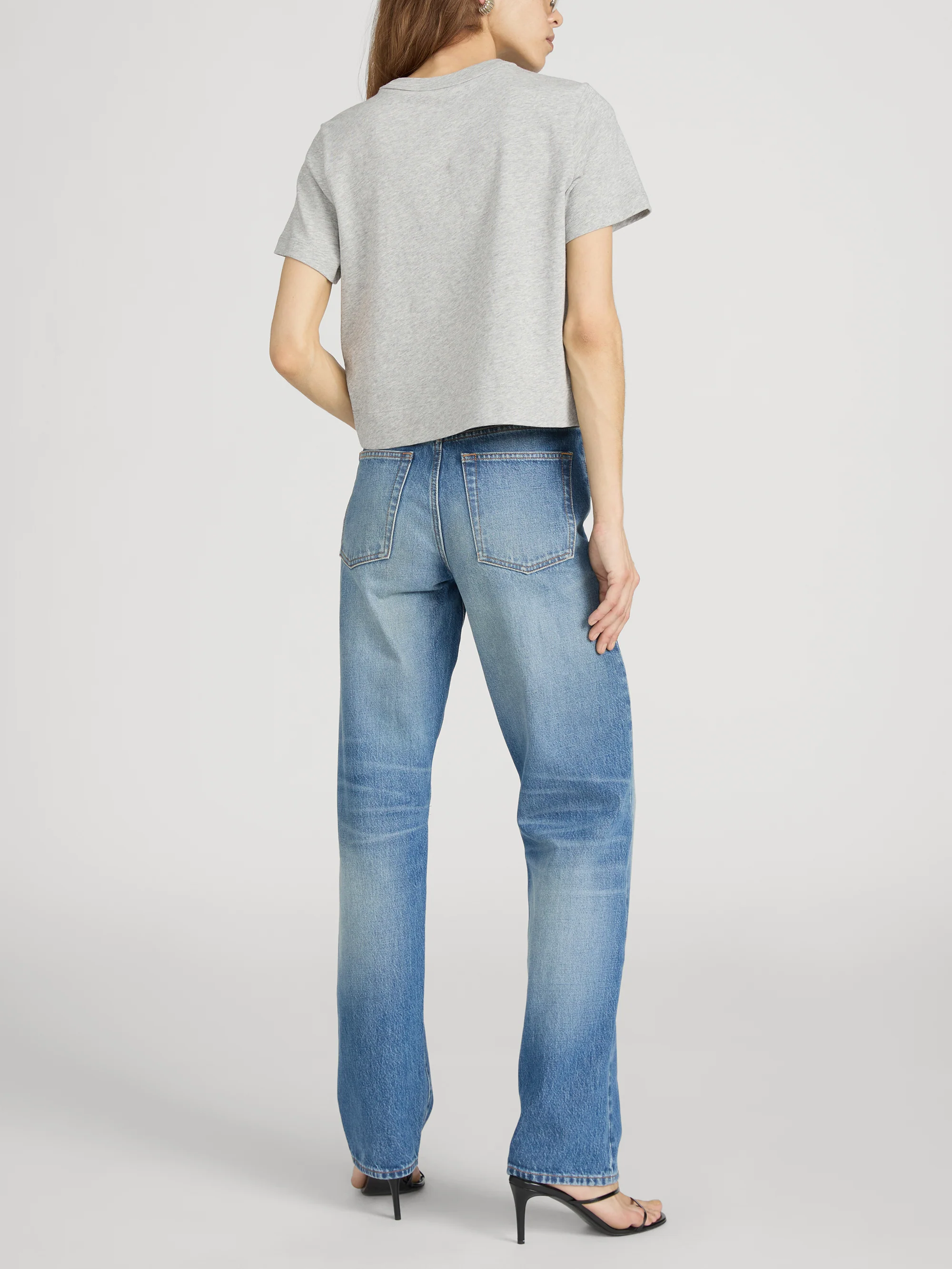 The Heather Boxy Tee -- Heather Grey - Image 6