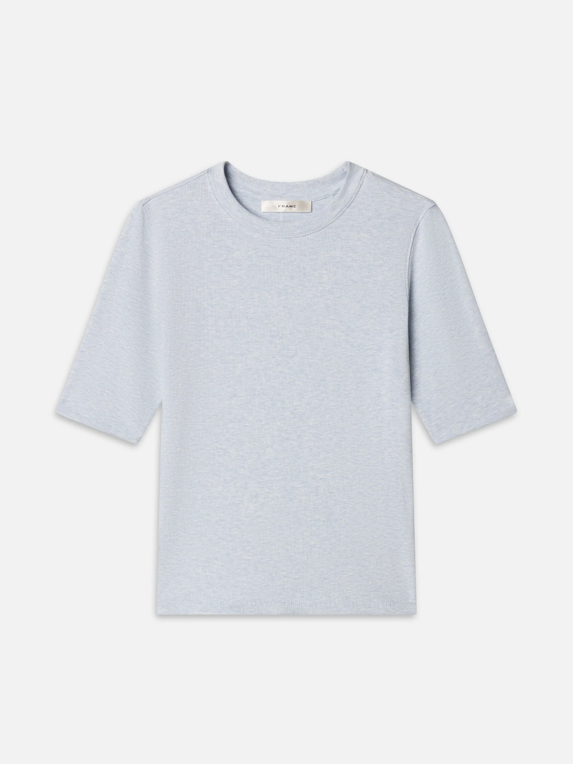 The Heather Rib Crew -- Sky Blue