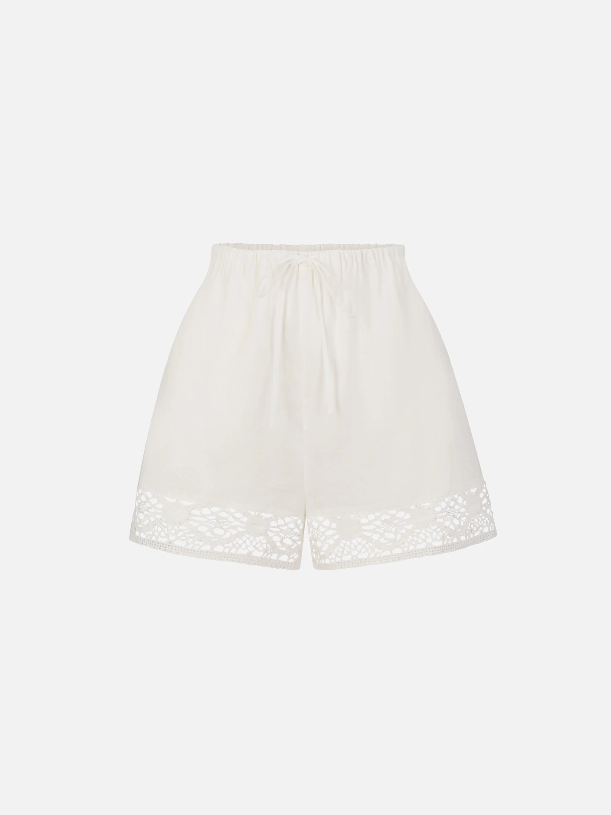 The Heirloom Lace Short -- White