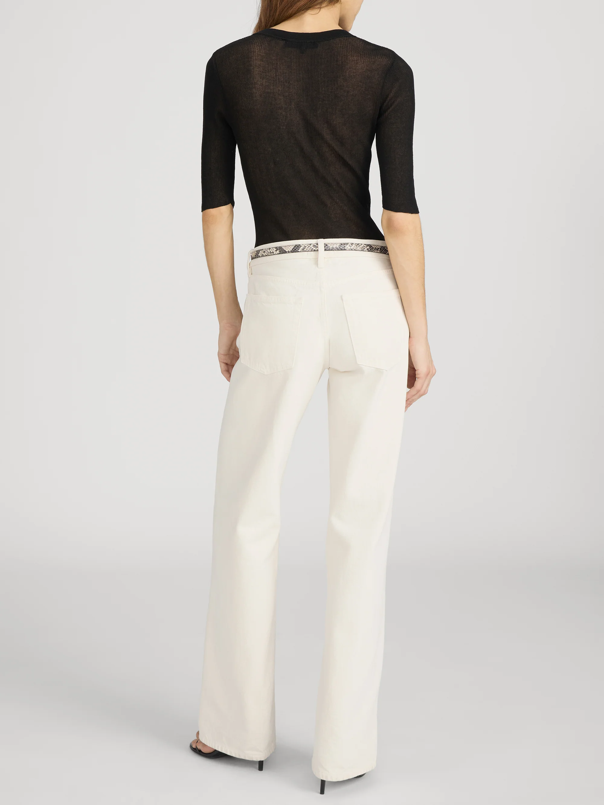 The Henley Rib Tee -- Black - Image 6
