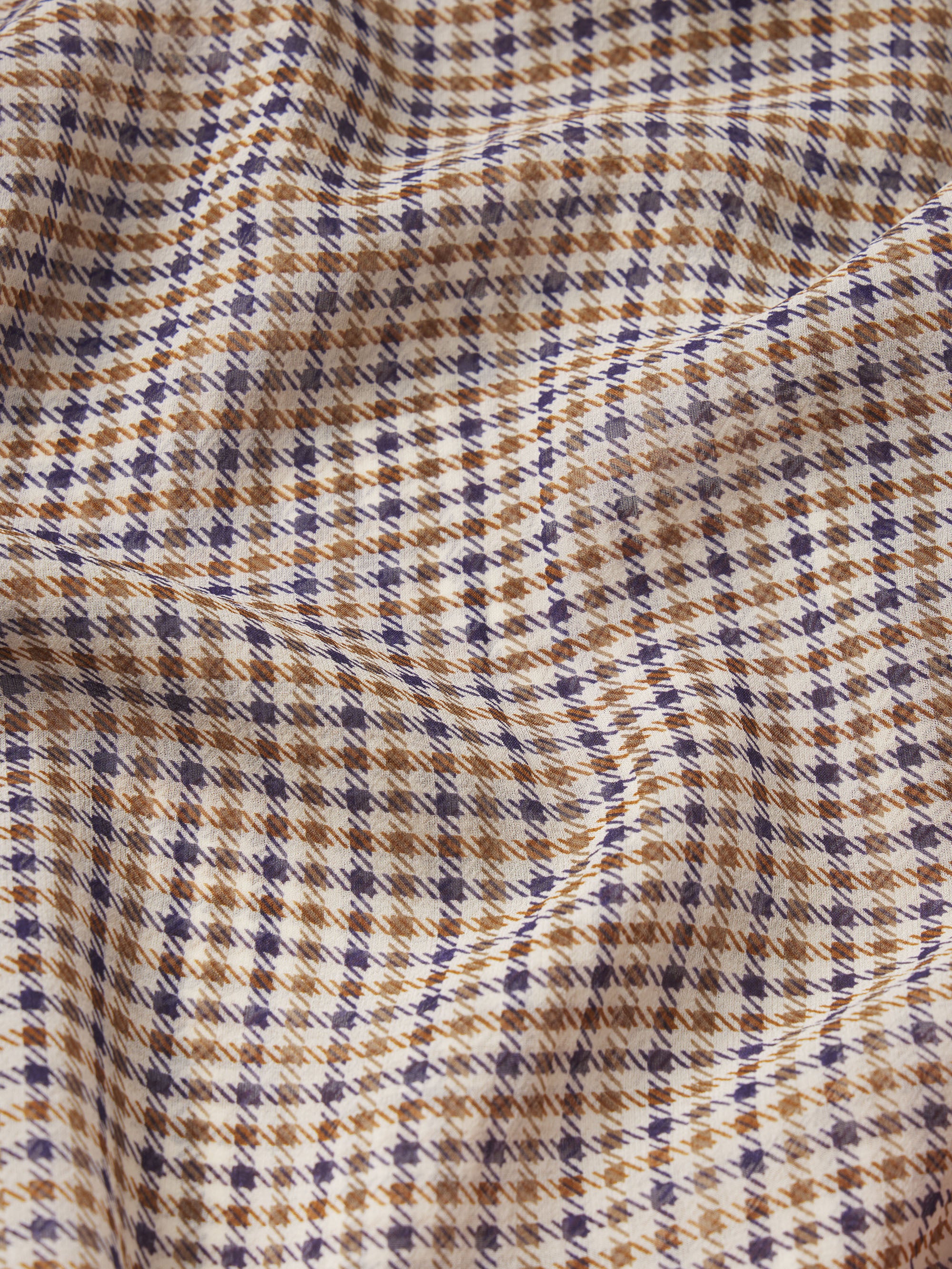 The Silk Check Shirt -- Houndstooth Multi - Image 7