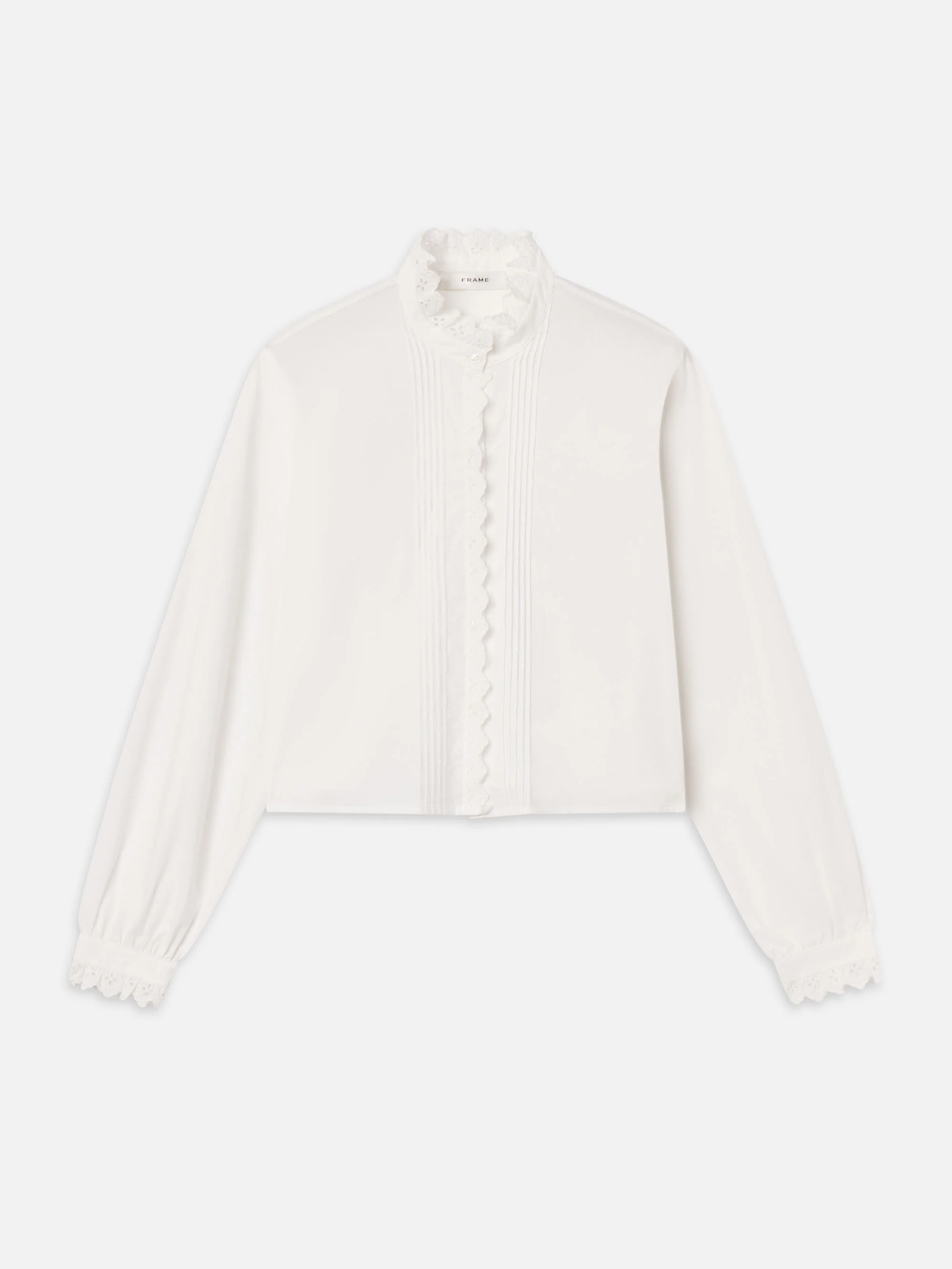 The Keepsake Pintuck Blouse -- White