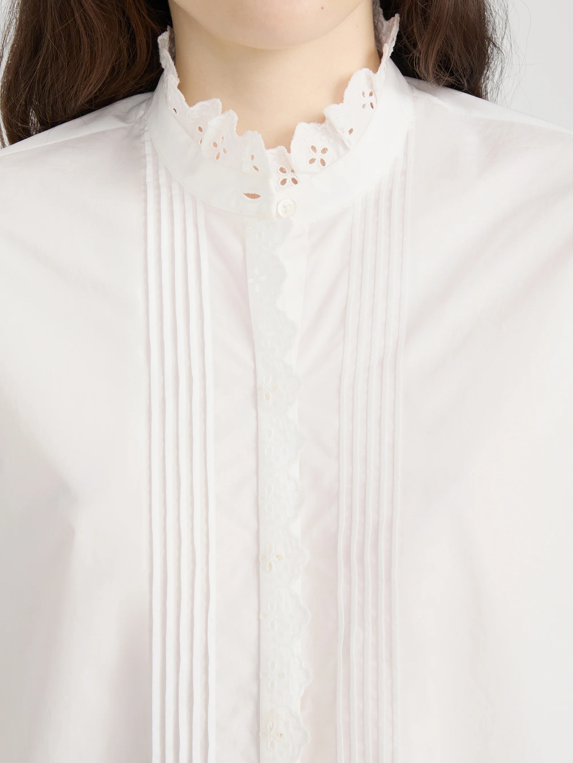 The Keepsake Pintuck Blouse -- White - Image 5