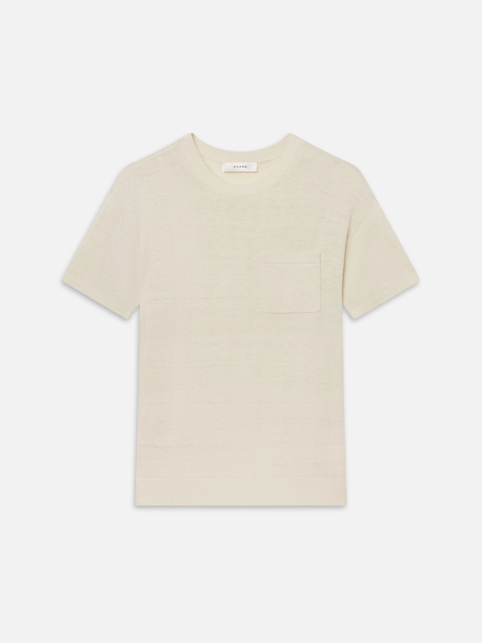 The Silk Knit Plus One Tee -- Cream