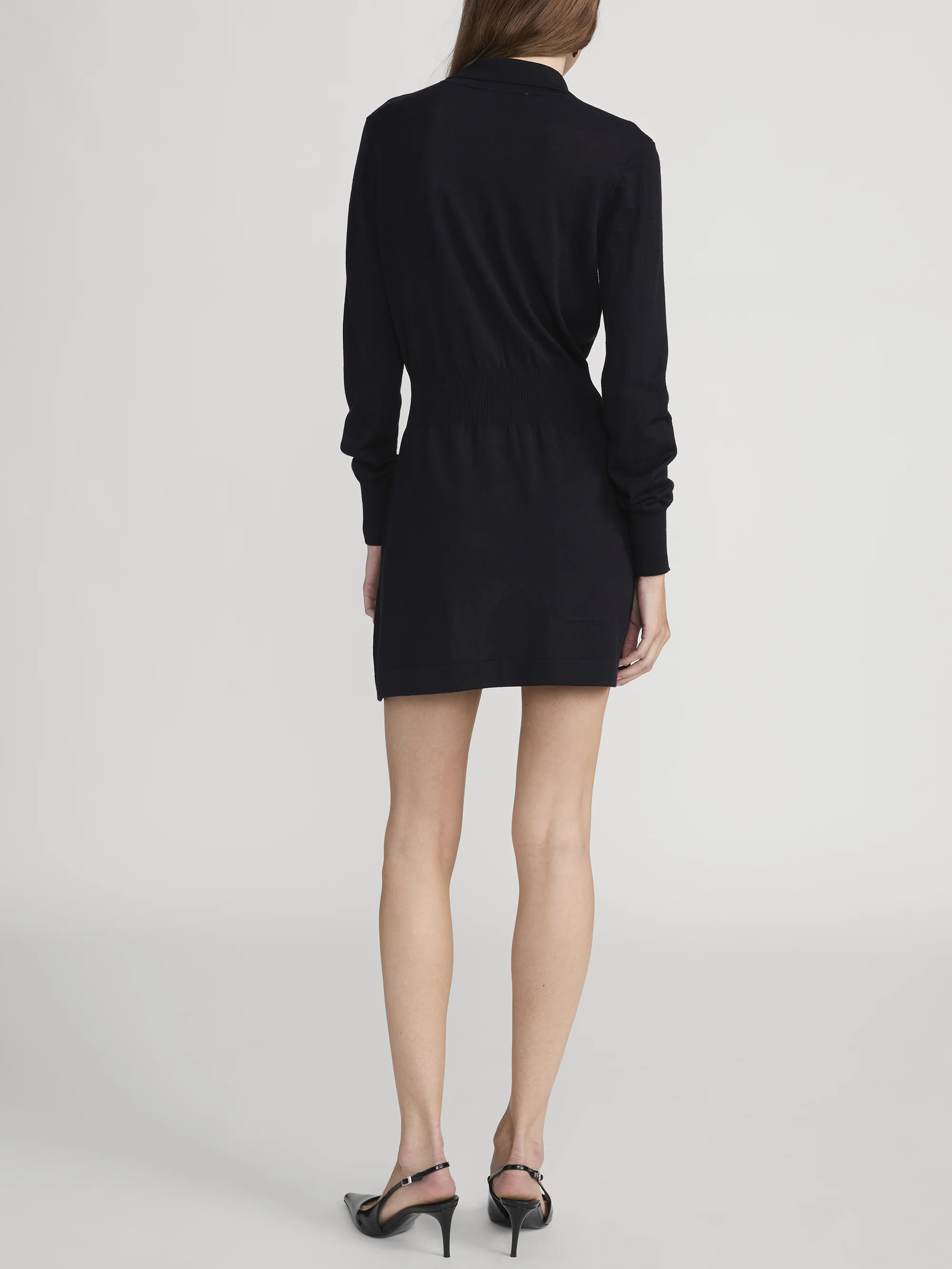 The Knit Polo Dress -- Navy - Image 5
