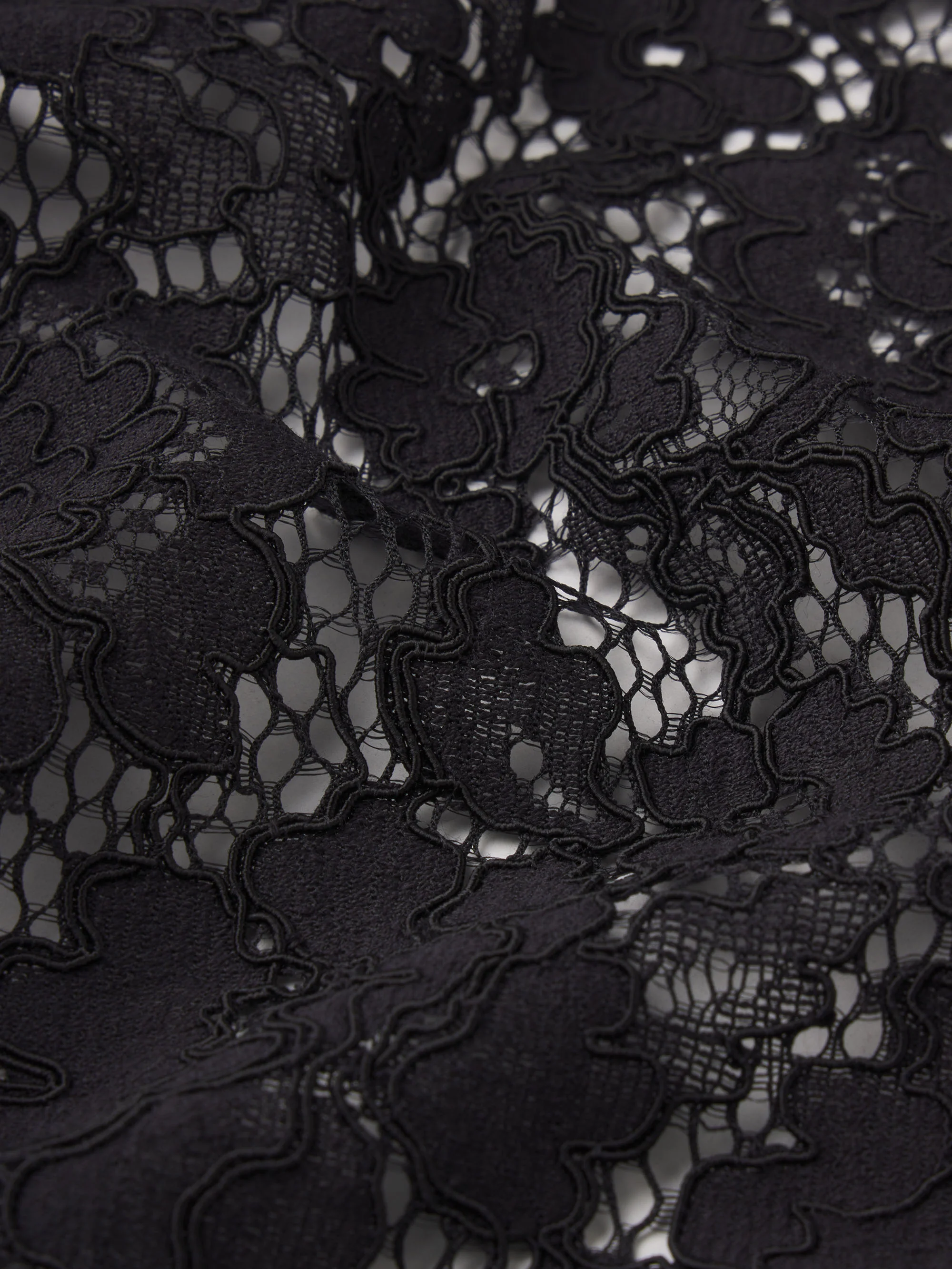 The Lace Blouse -- Black - Image 8