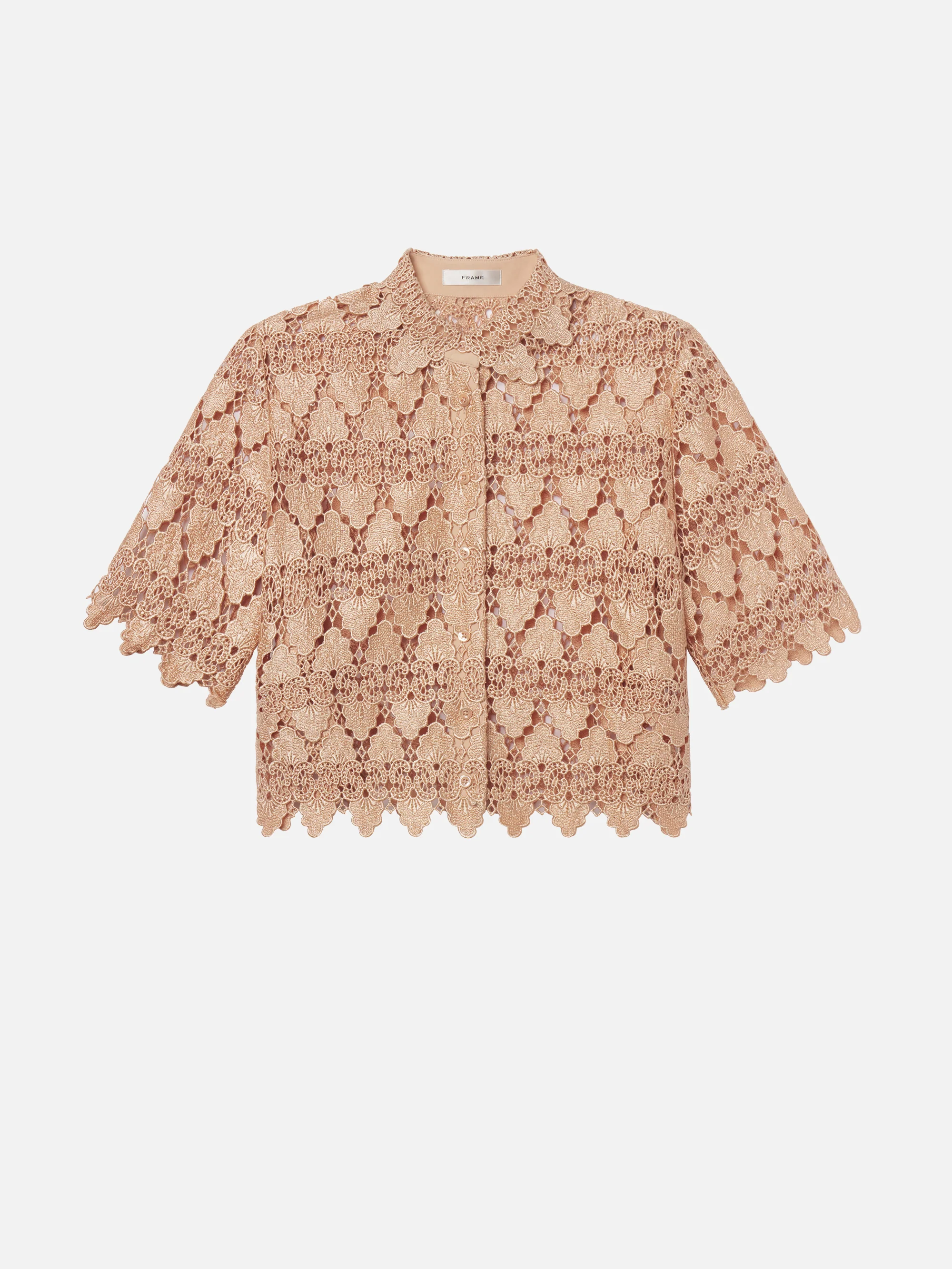 The Lace Button Up Shirt - Image 2