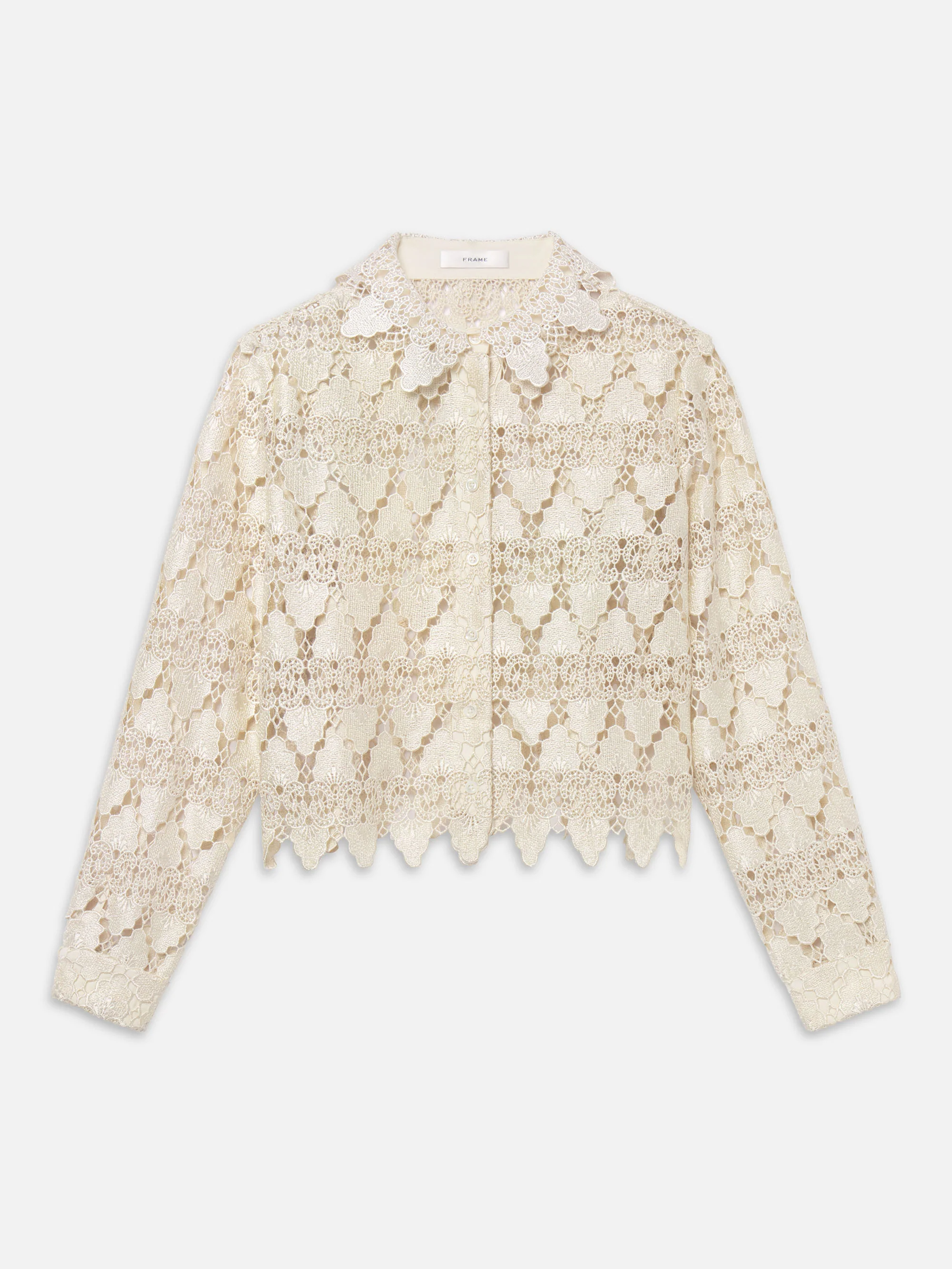 The Lace Button Up Shirt - Image 2