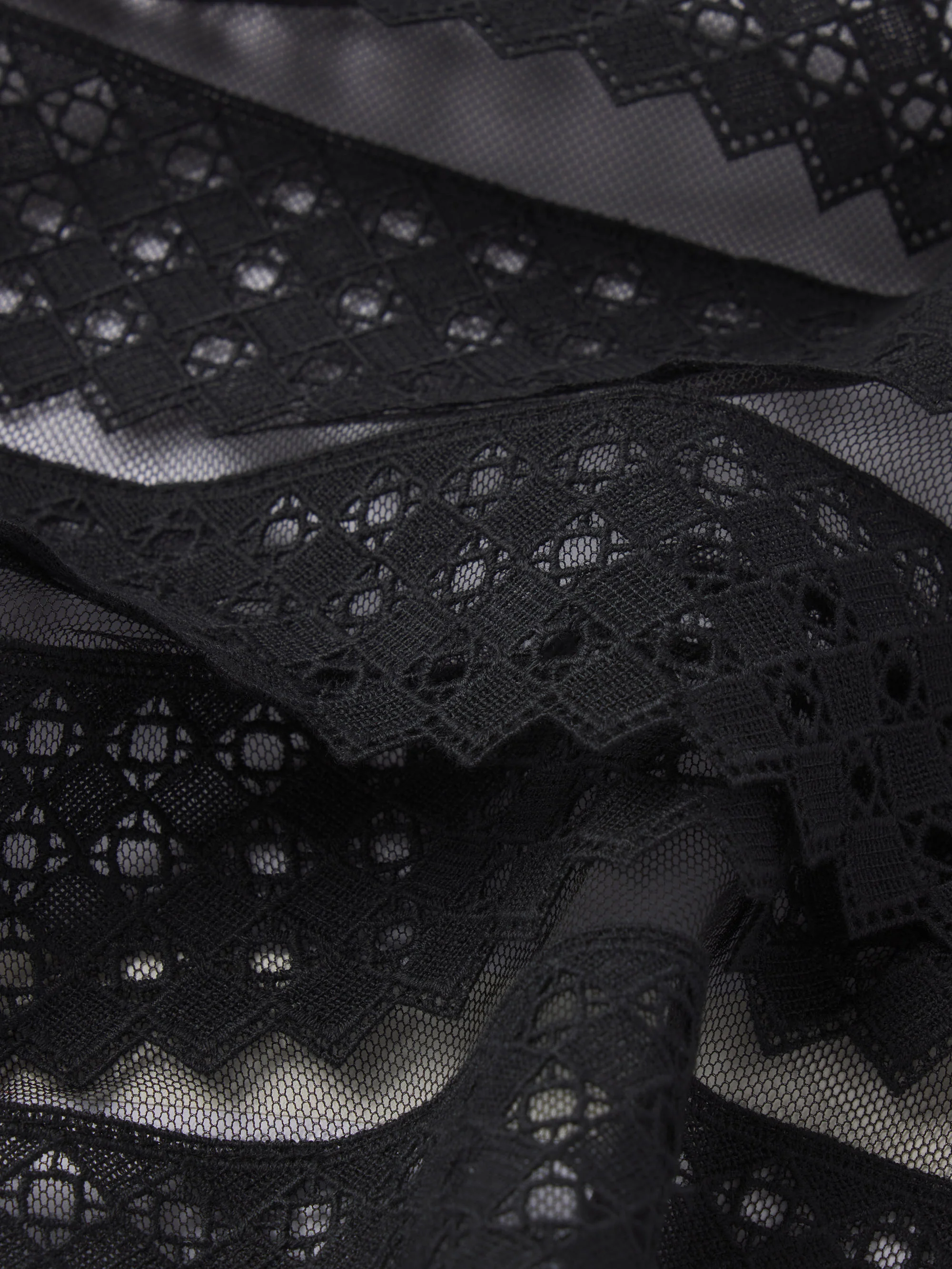 The Lattice Crochet Cami -- Black - Image 6