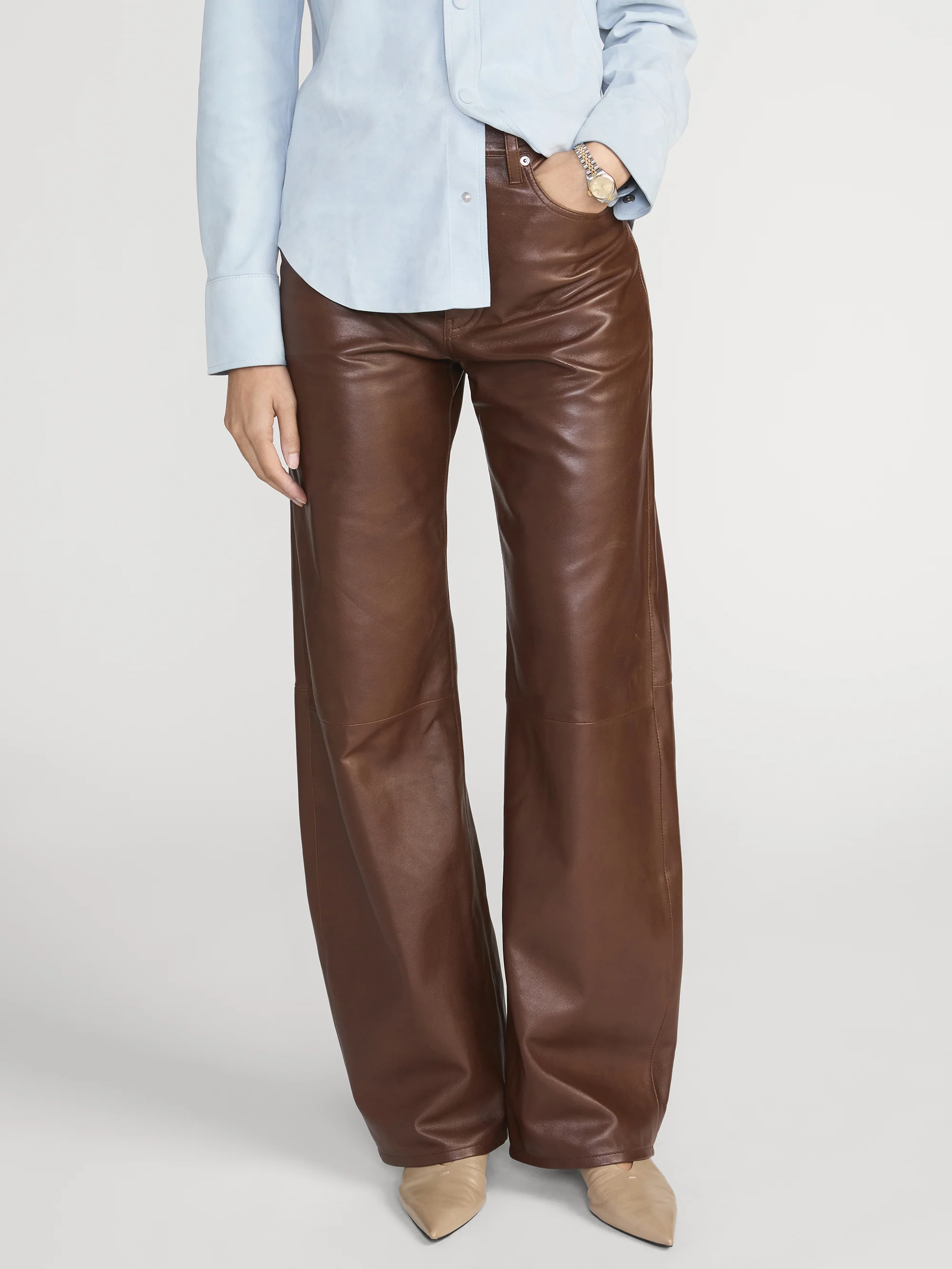 The Leather Bow -- Dark Brown - Image 3