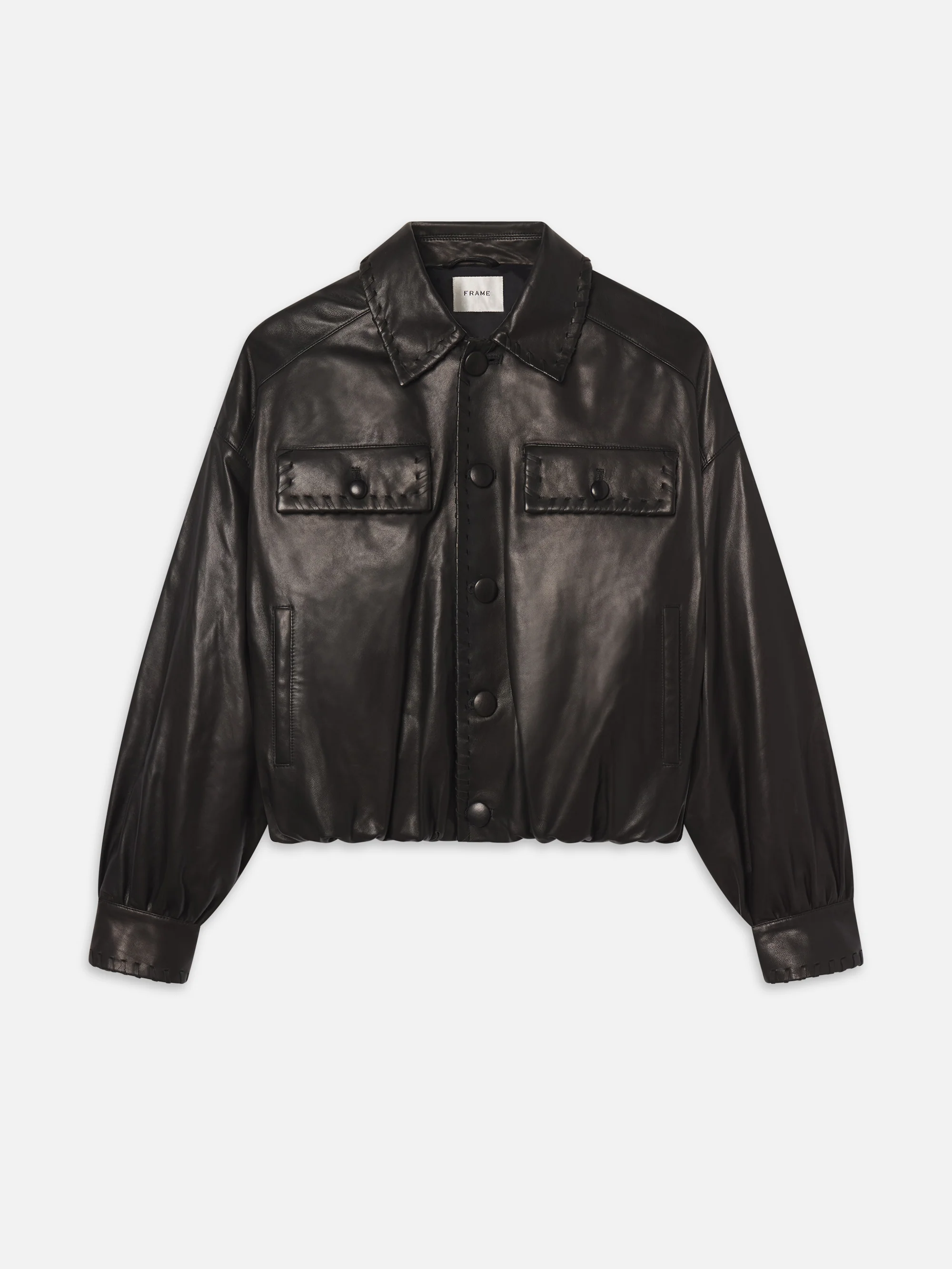 The Leather Bubble Jacket - Image 3
