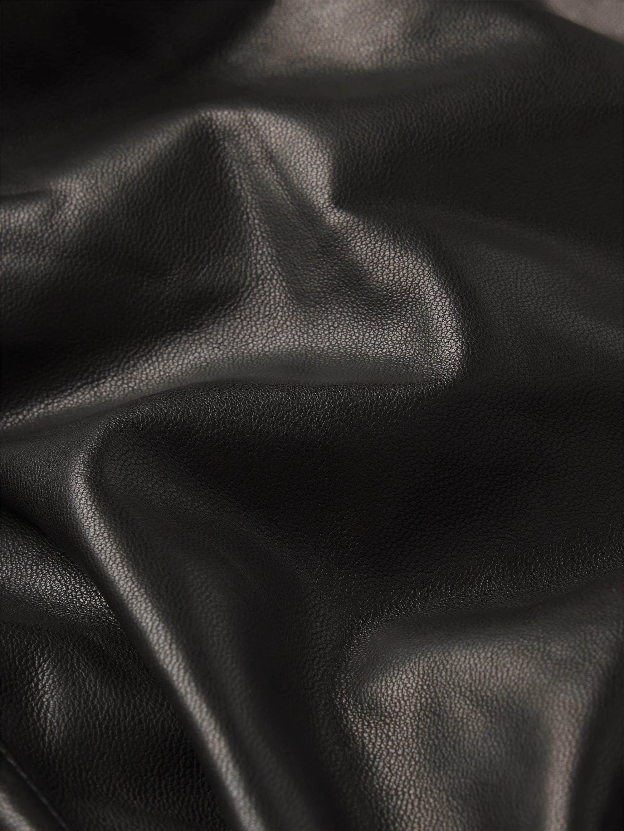 The Leather Bubble Jacket -- Black - Image 8