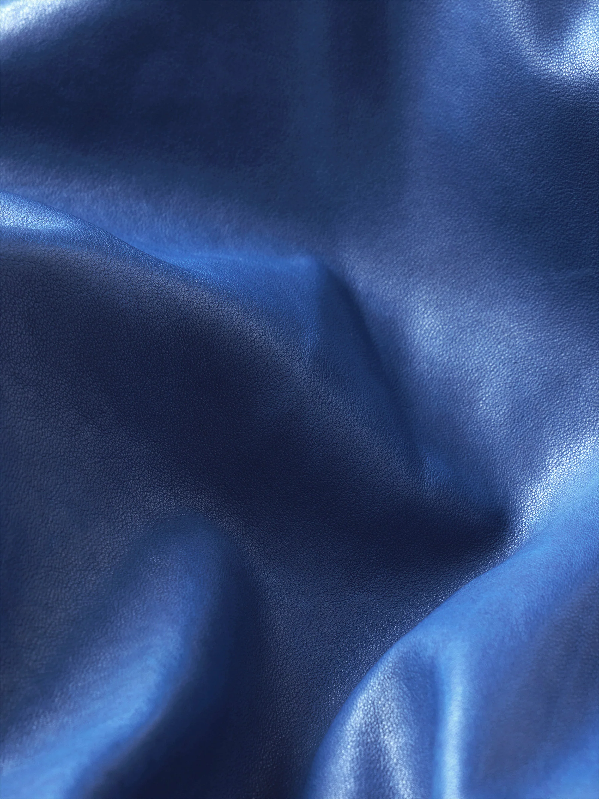 The Leather Bubble Jacket -- Royal Blue - Image 6