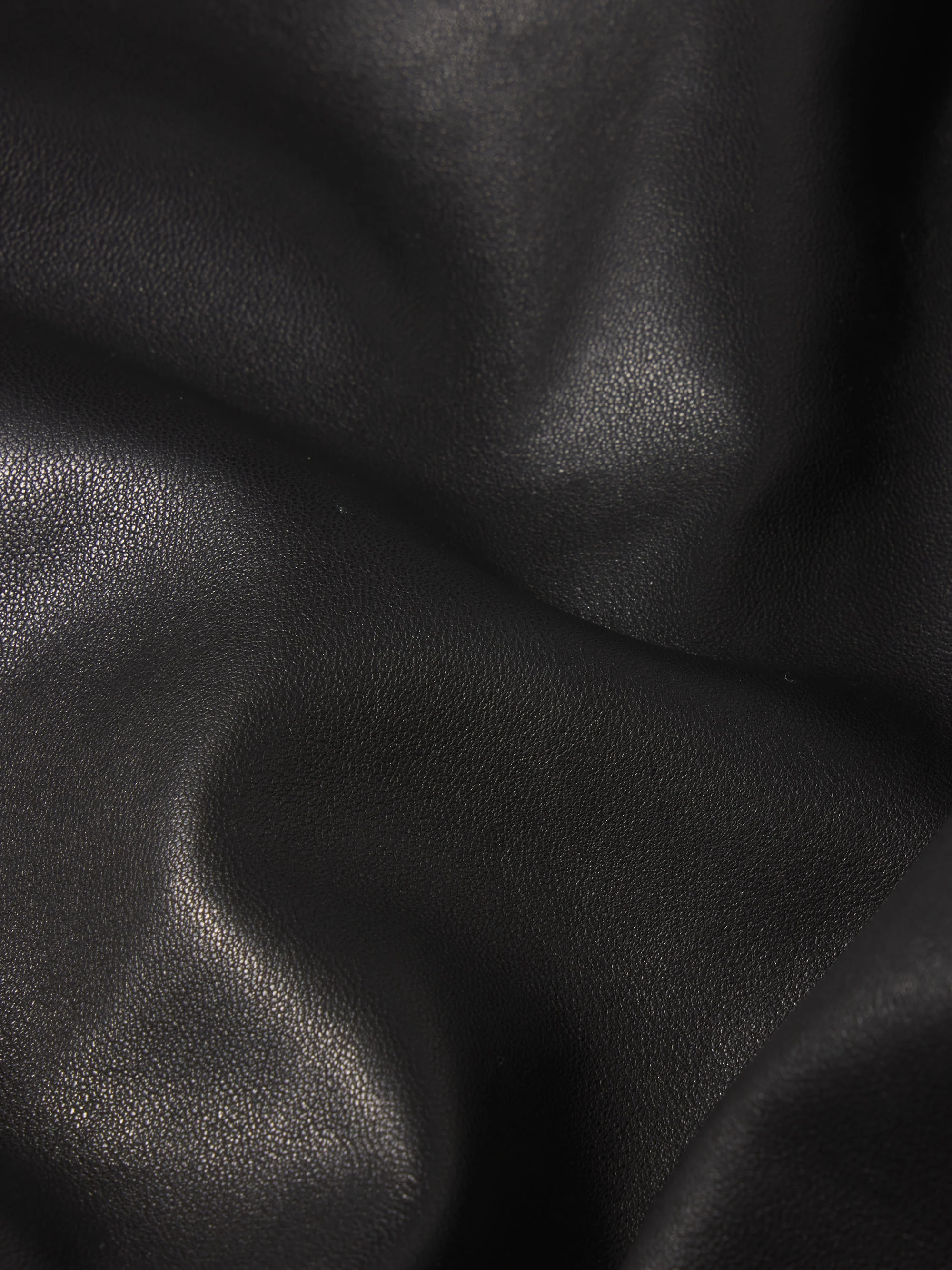 The Leather Bubble Skirt -- Black - Image 7