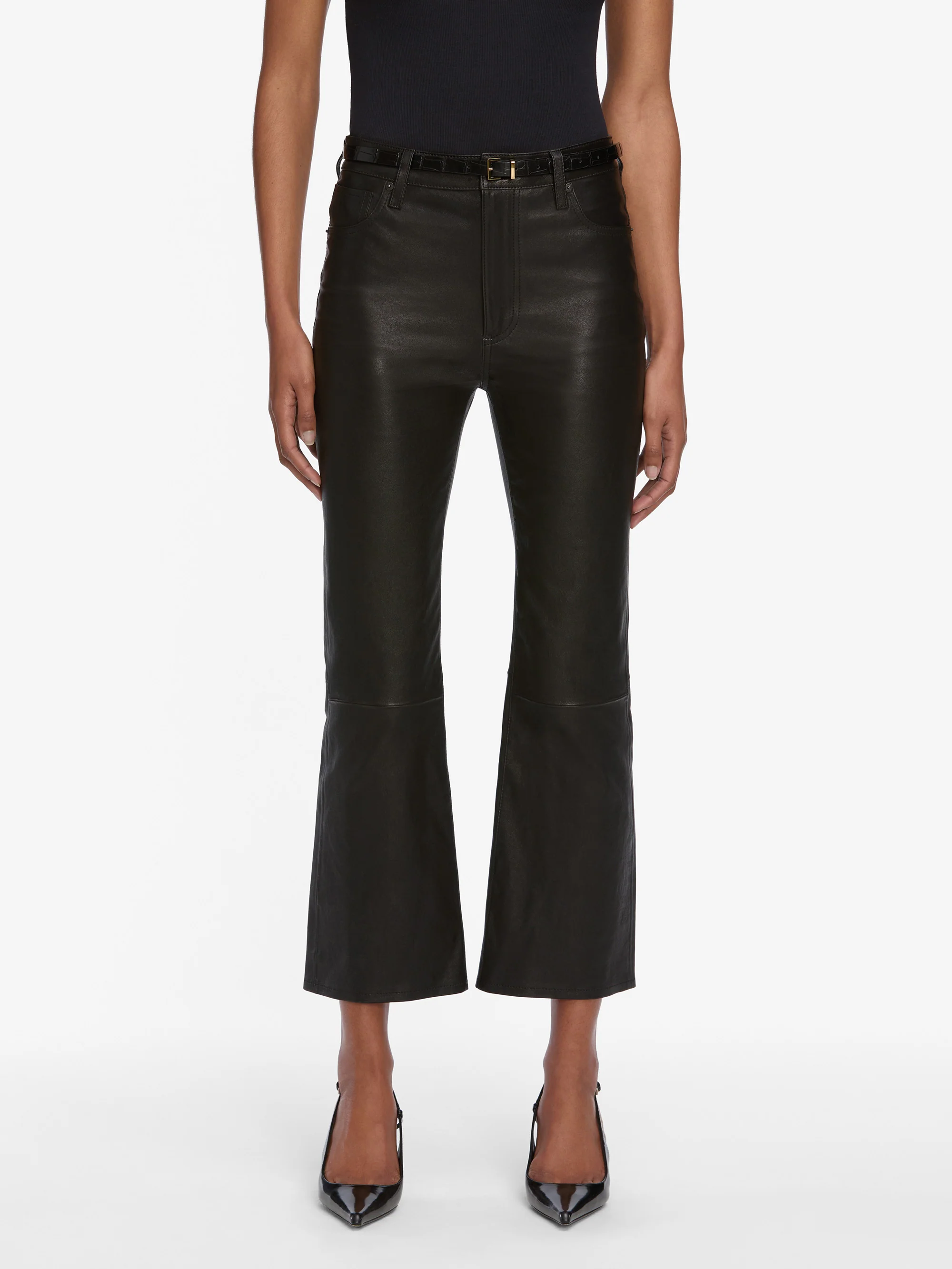 The Leather Reboot Crop -- Black - Image 3