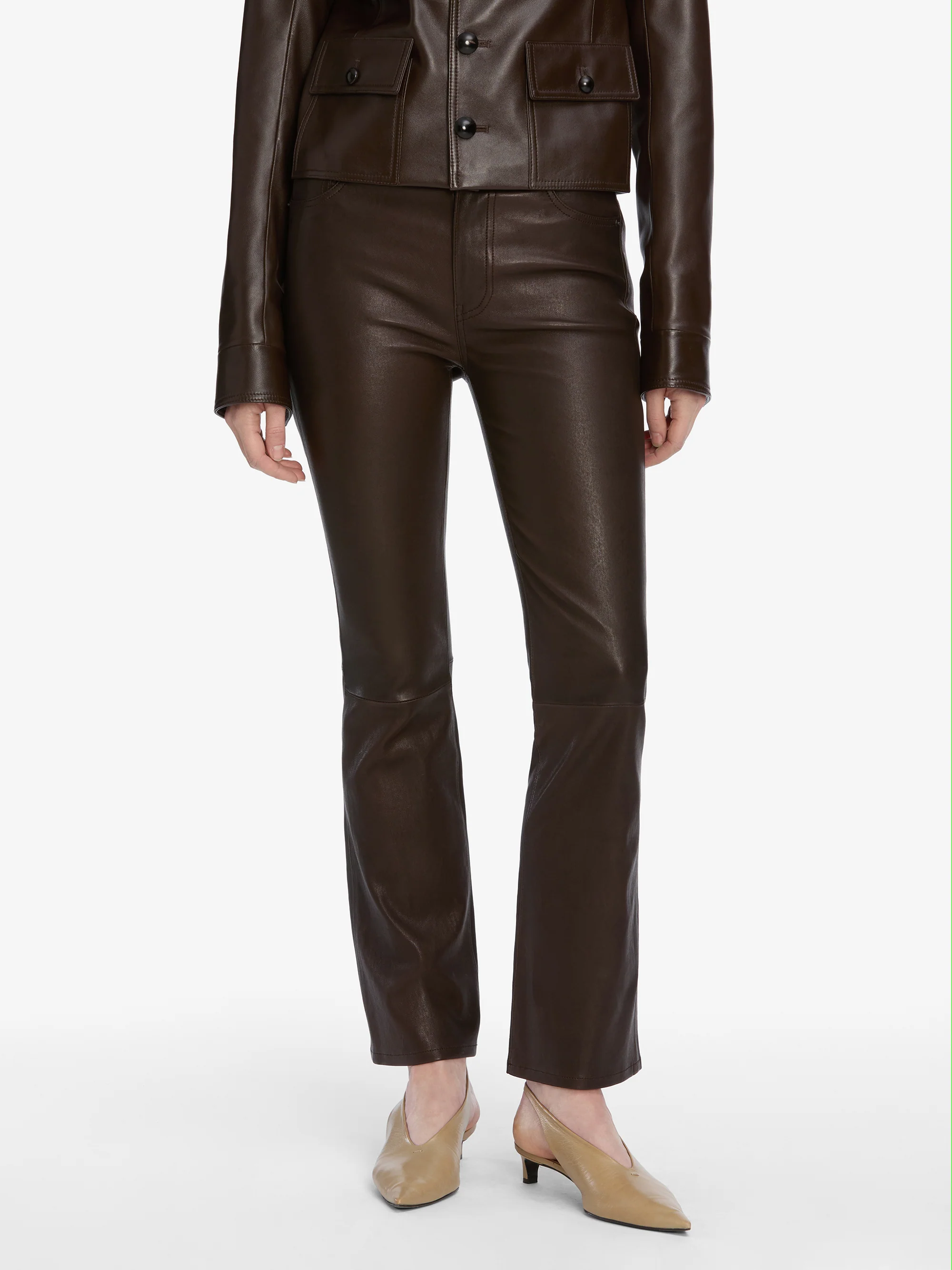 The Leather Reboot Crop -- Truffle - Image 3