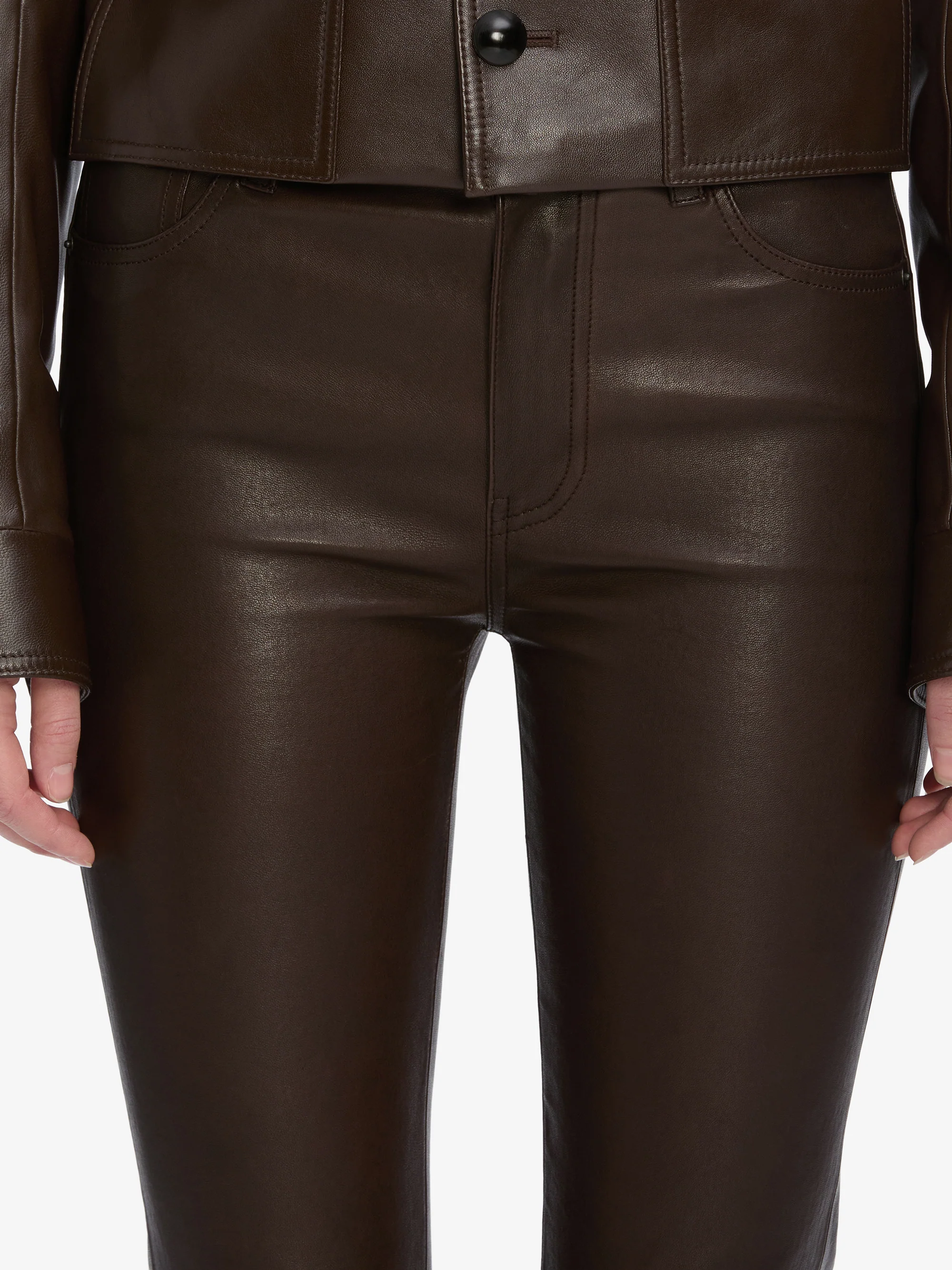 The Leather Reboot Crop -- Truffle - Image 4