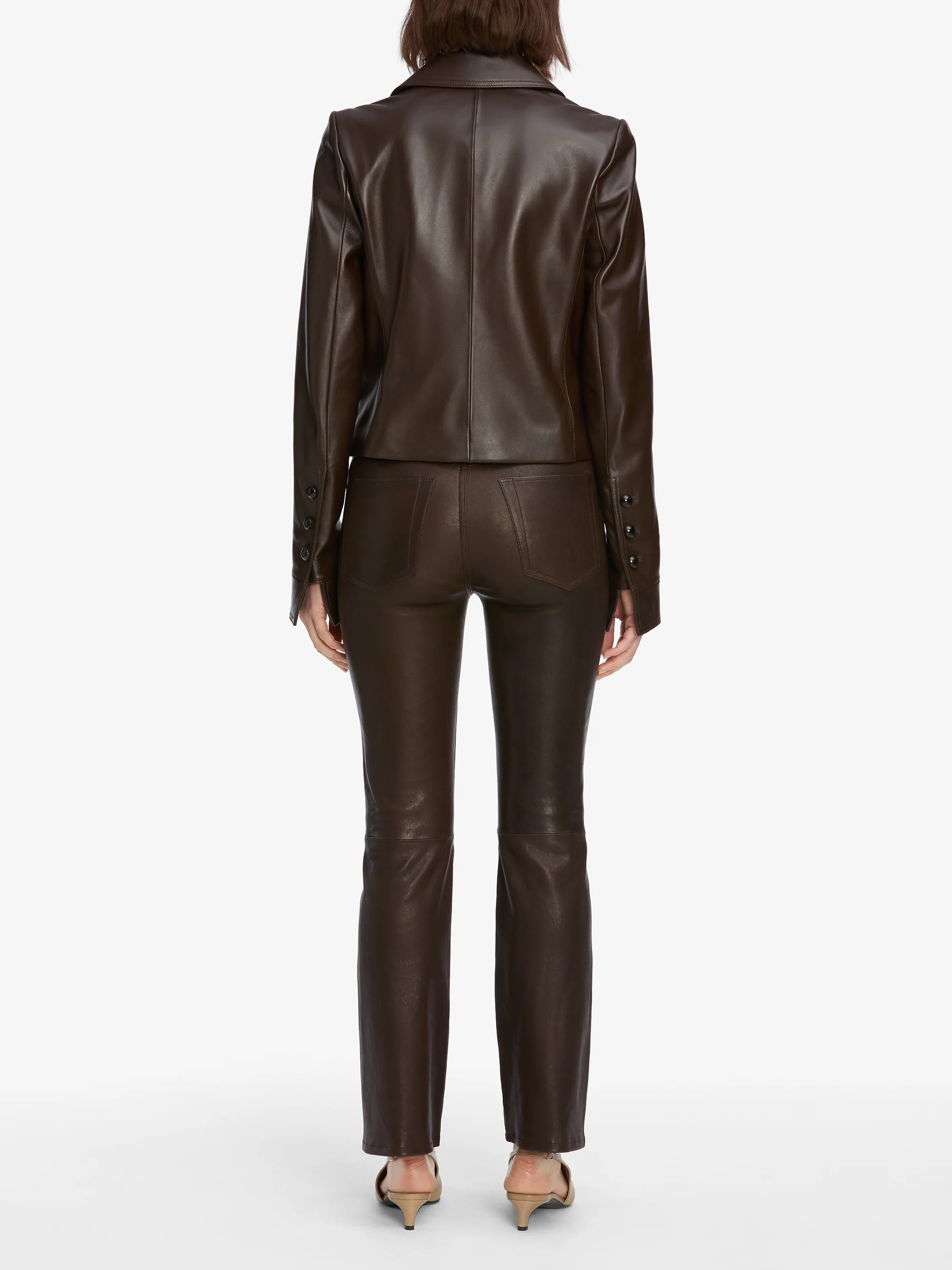 The Leather Reboot Crop -- Truffle - Image 5