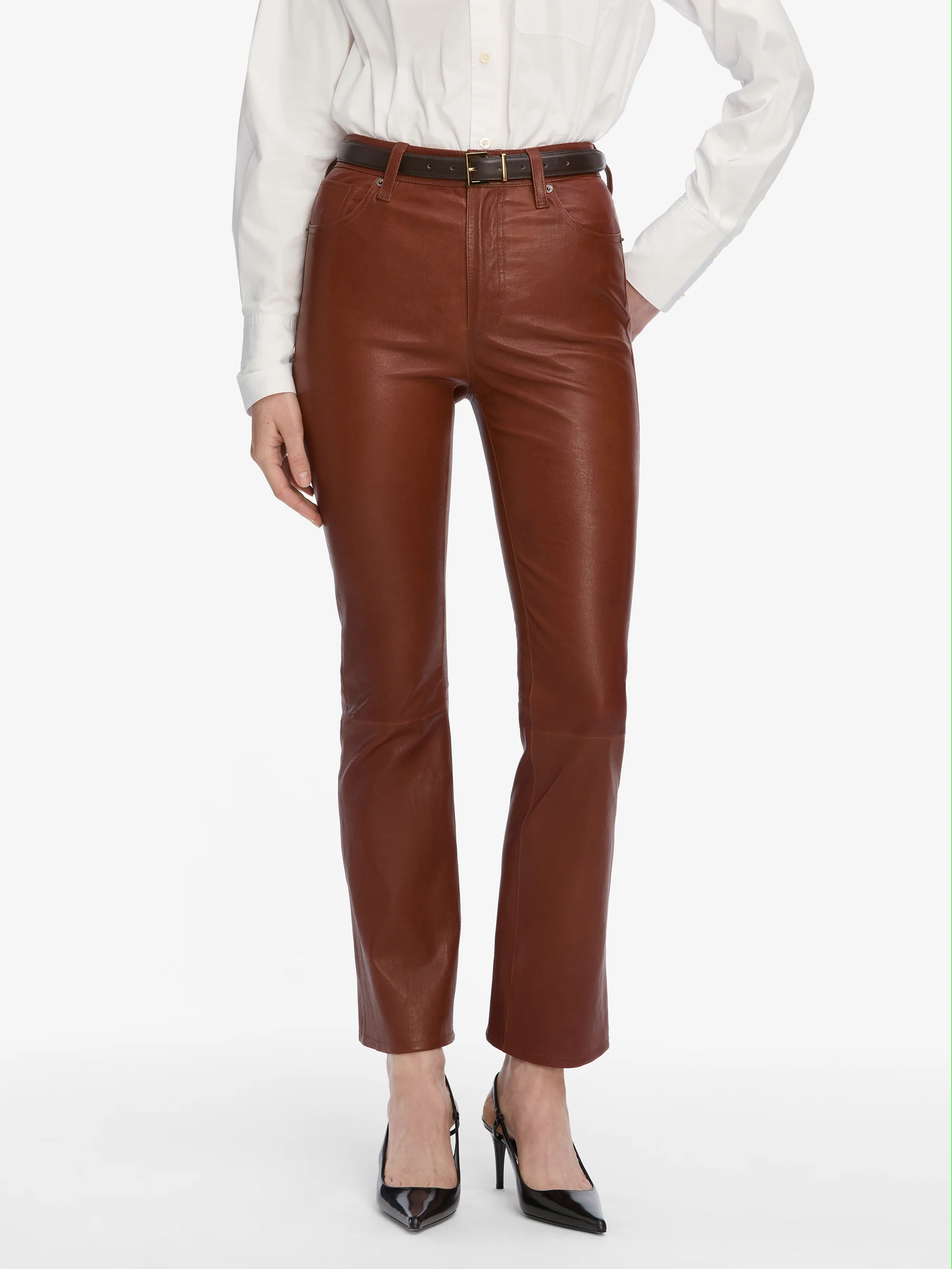The Leather Reboot Crop -- Whiskey - Image 3