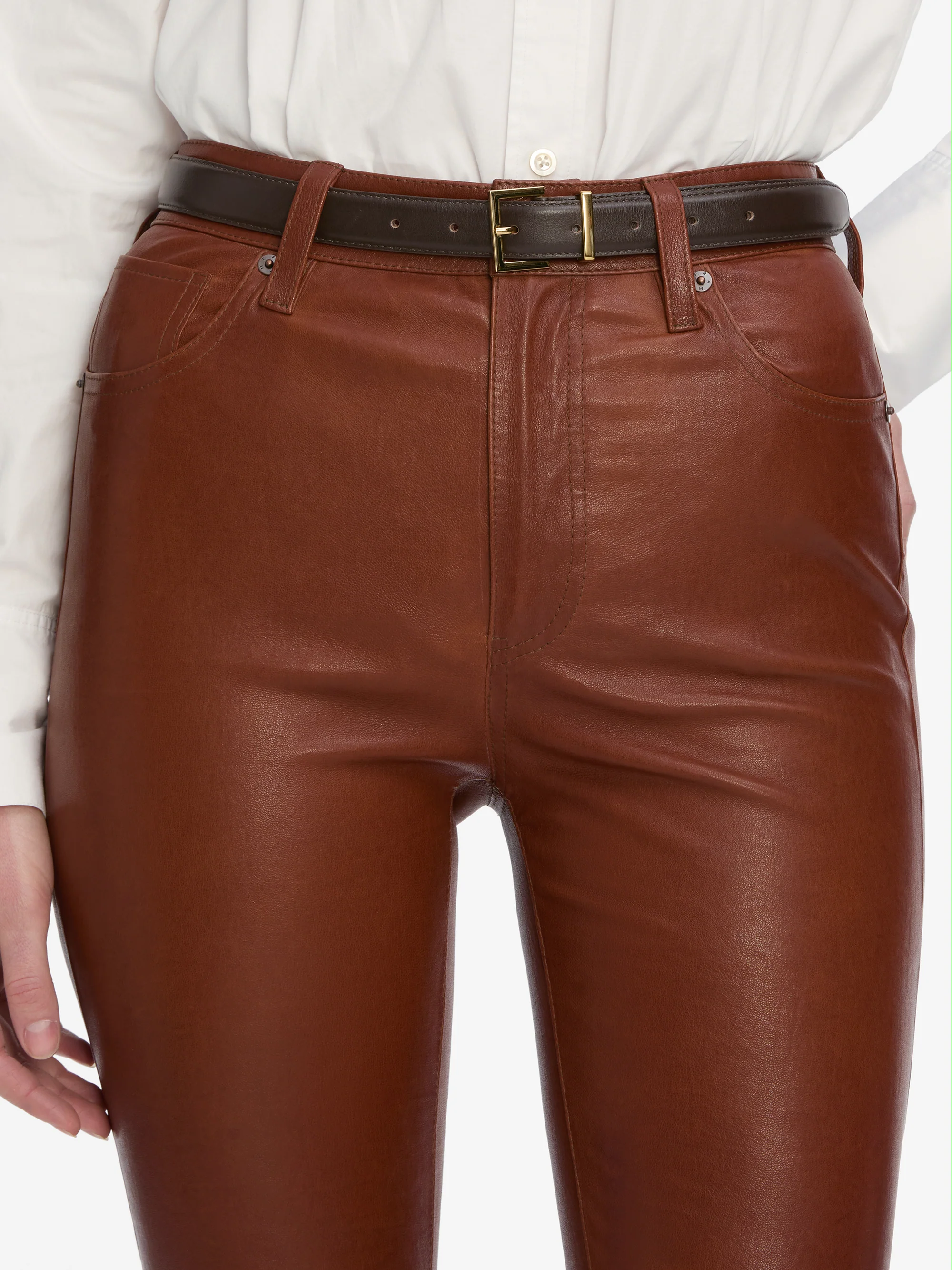 The Leather Reboot Crop -- Whiskey - Image 4