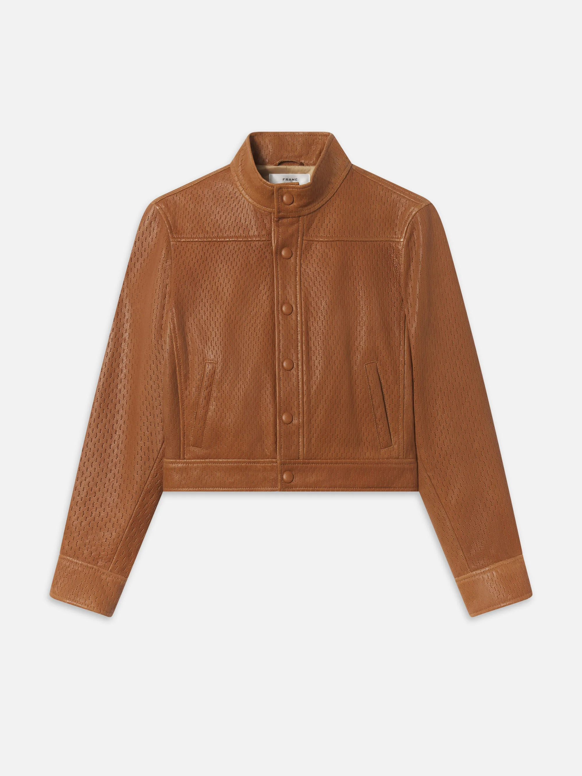 The Leather Trucker Jacket -- Ochre