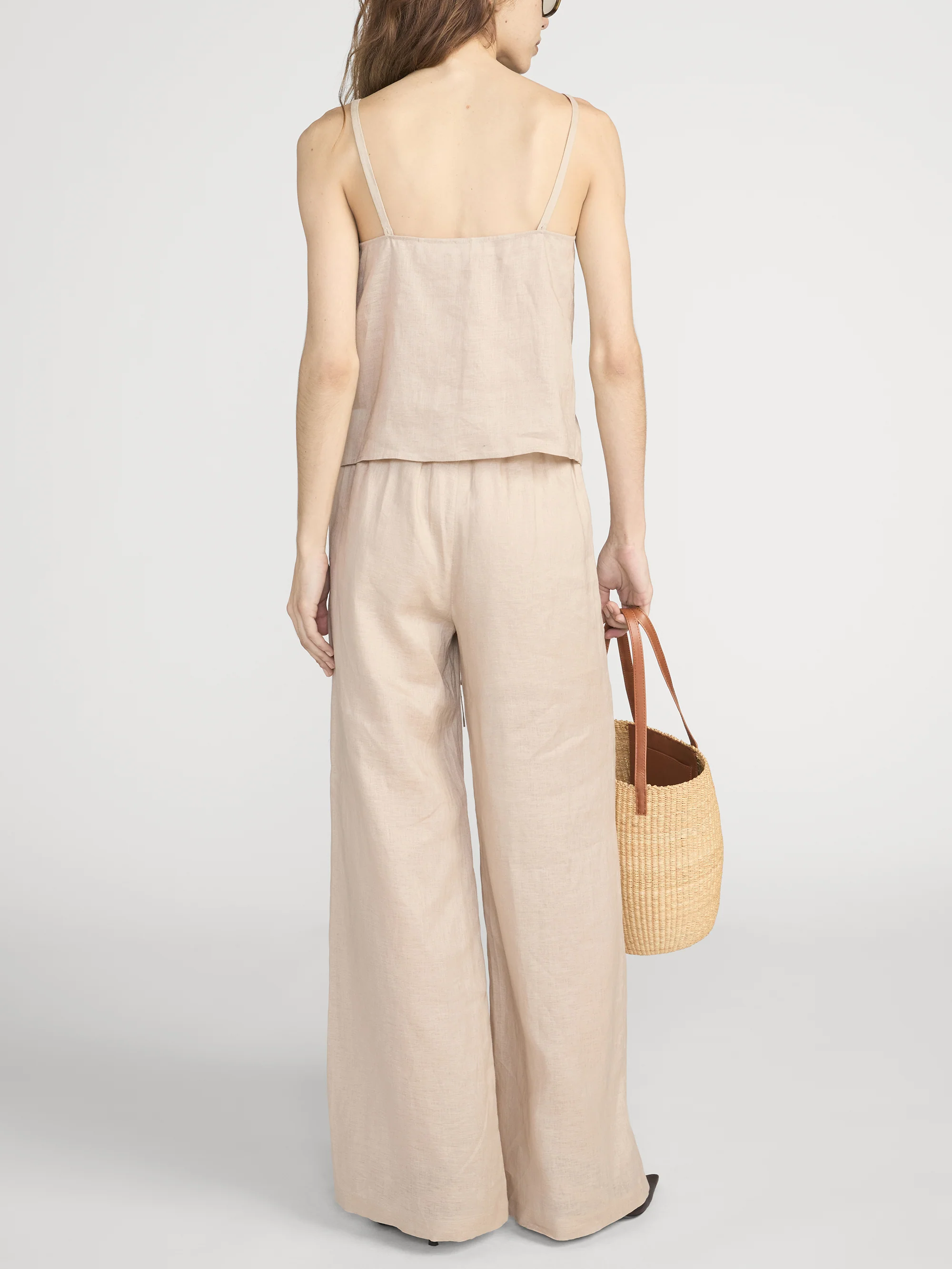 The Linen Button Cami -- Flax - Image 7