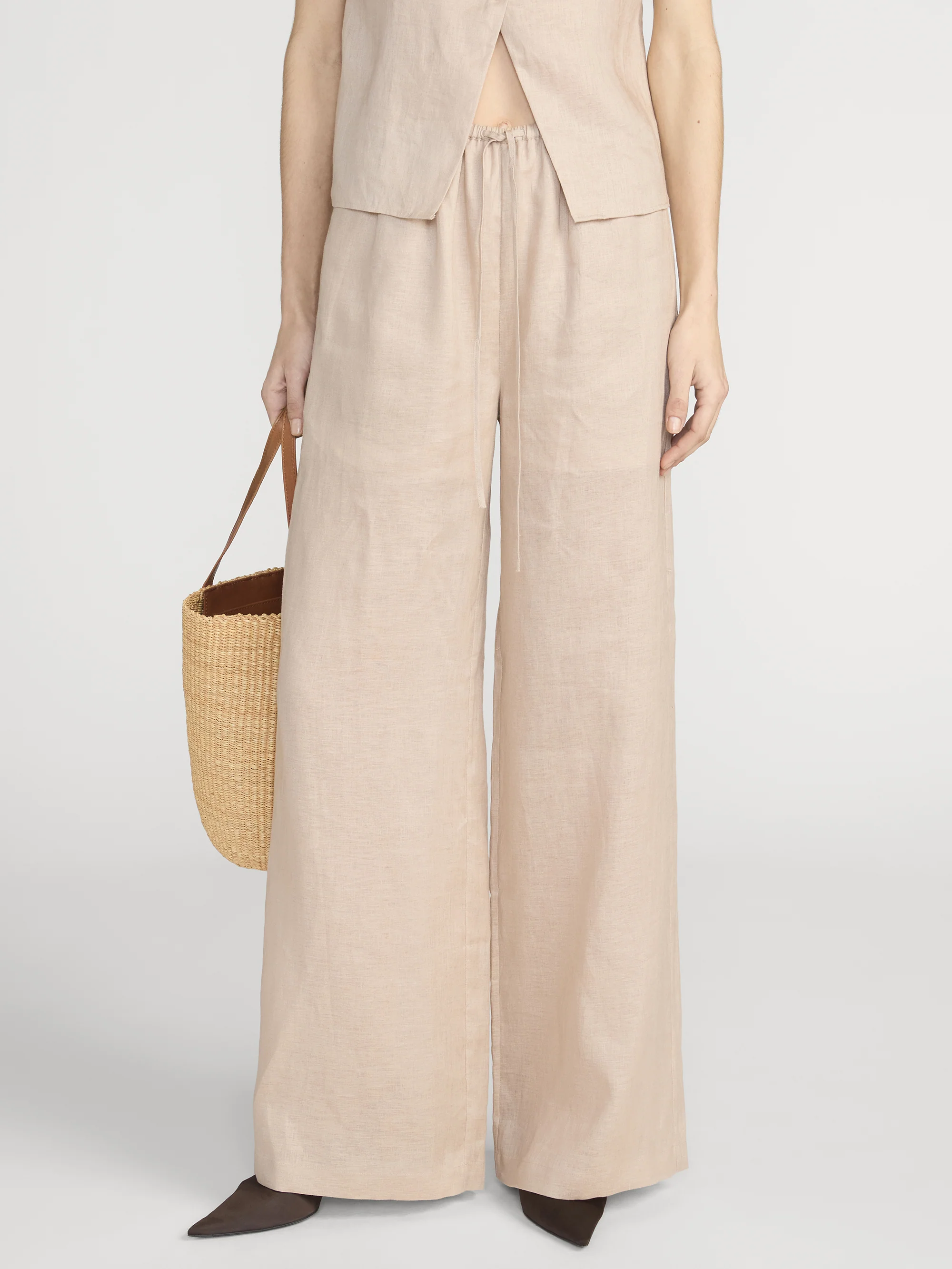 The Linen Lounge Pant -- Flax - Image 3