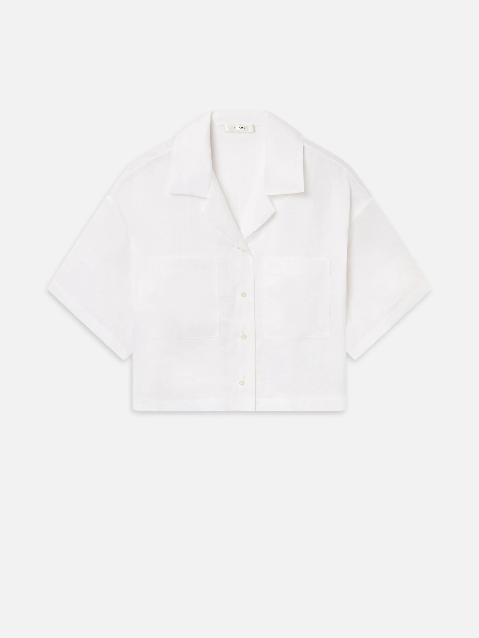 The Linen Pocket Shirt -- White