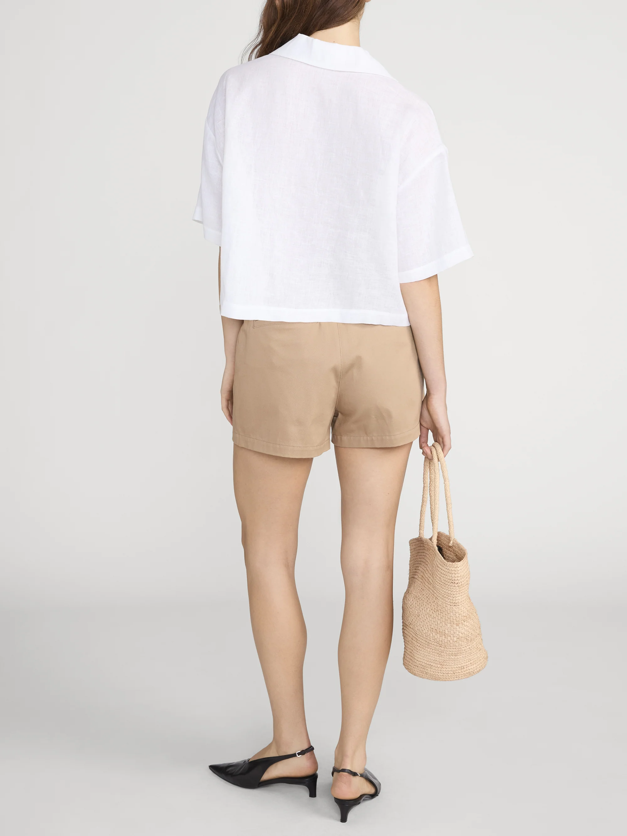 The Linen Pocket Shirt -- White - Image 6