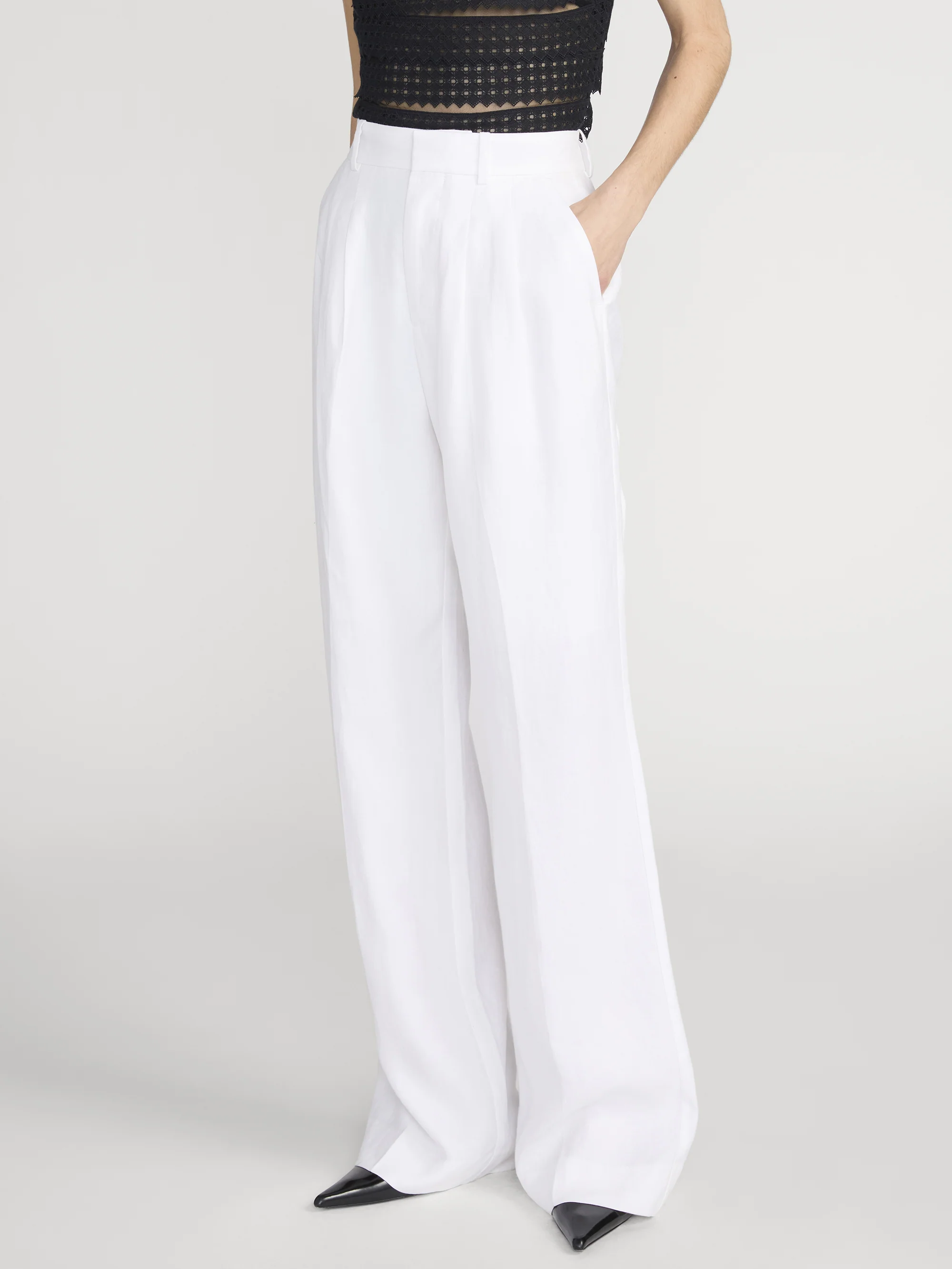 The Linen Trouser -- White - Image 4