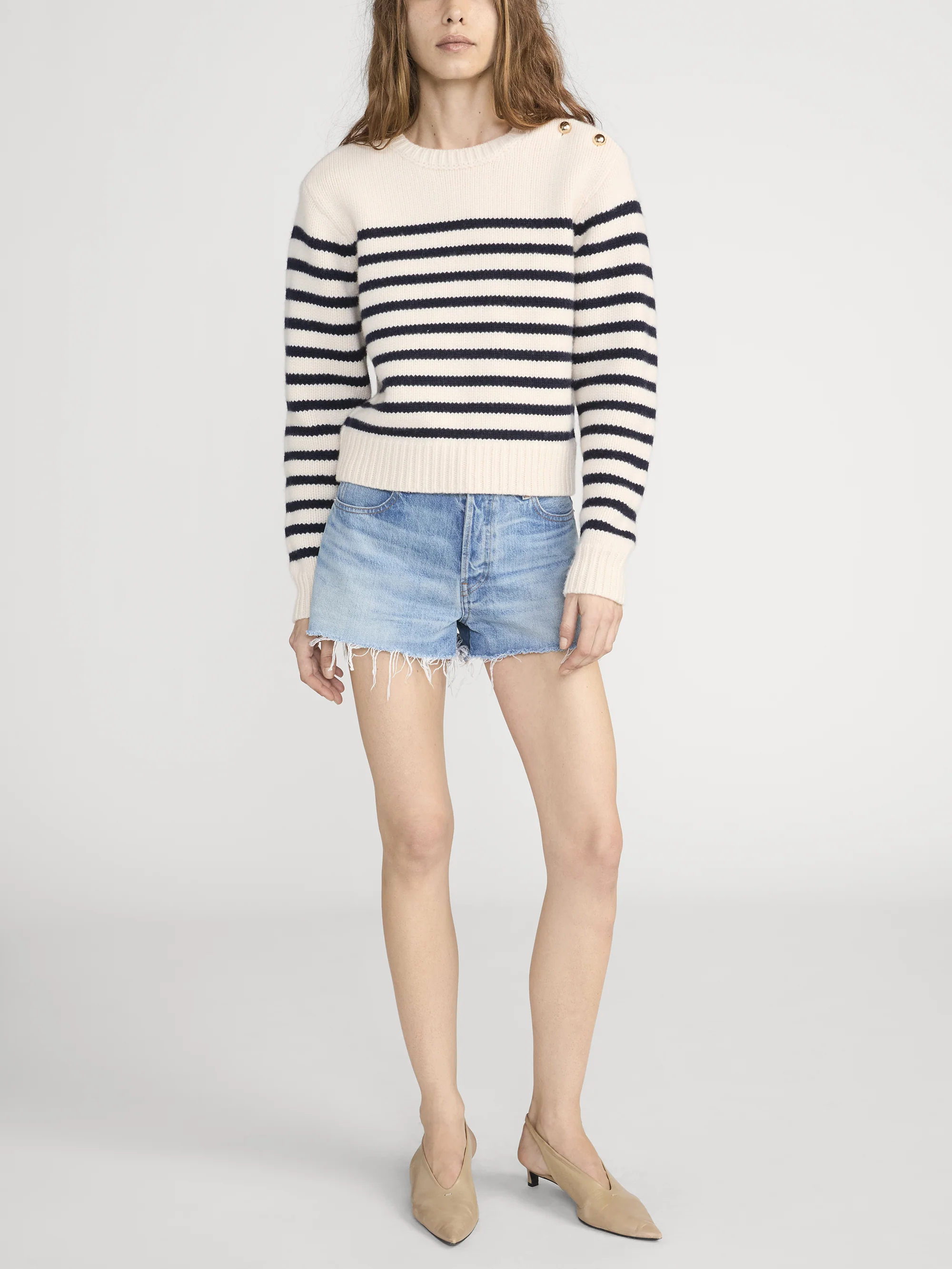 The Mariner Sweater -- Cream Multi - Image 2