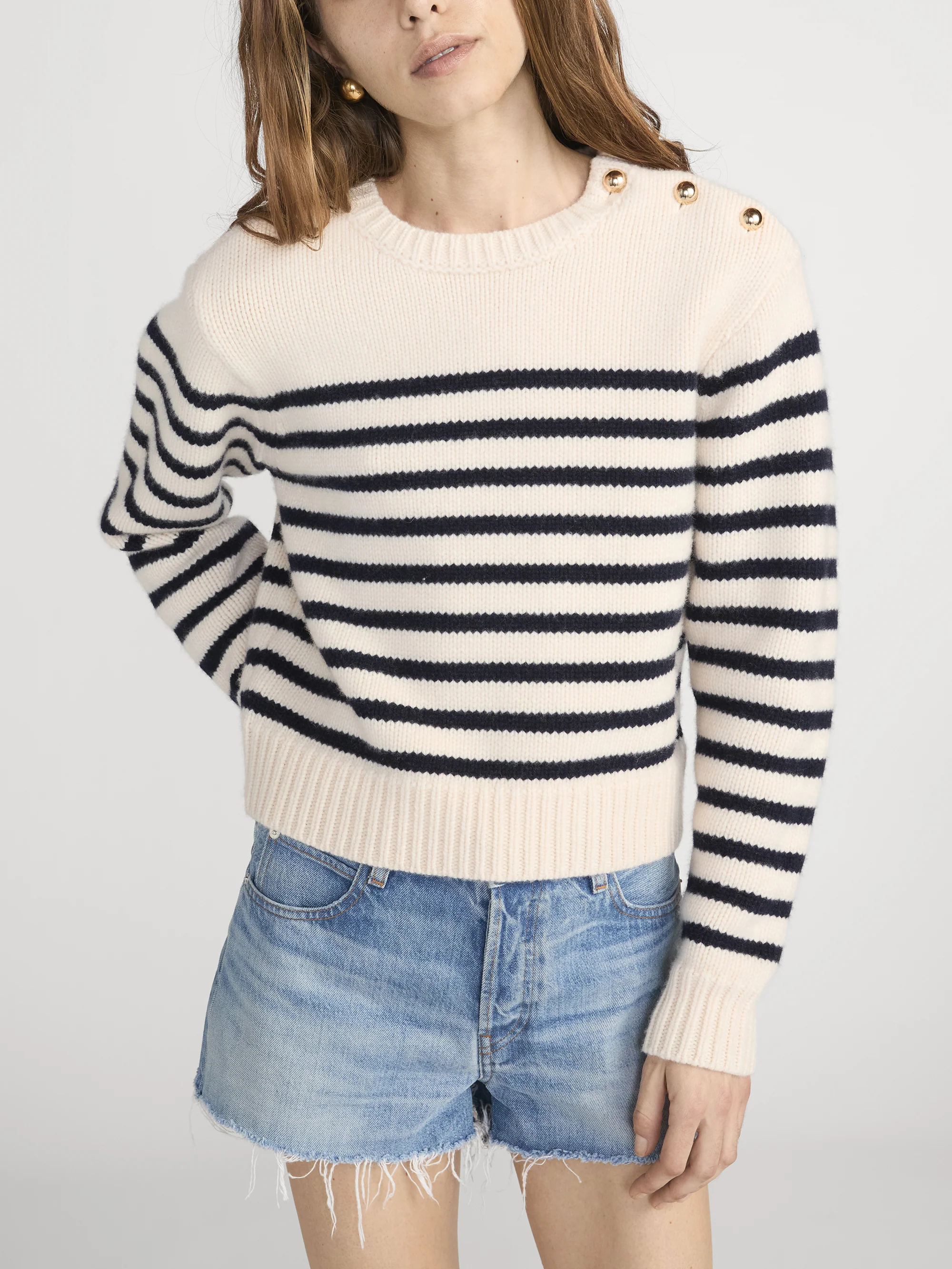 The Mariner Sweater -- Cream Multi - Image 3