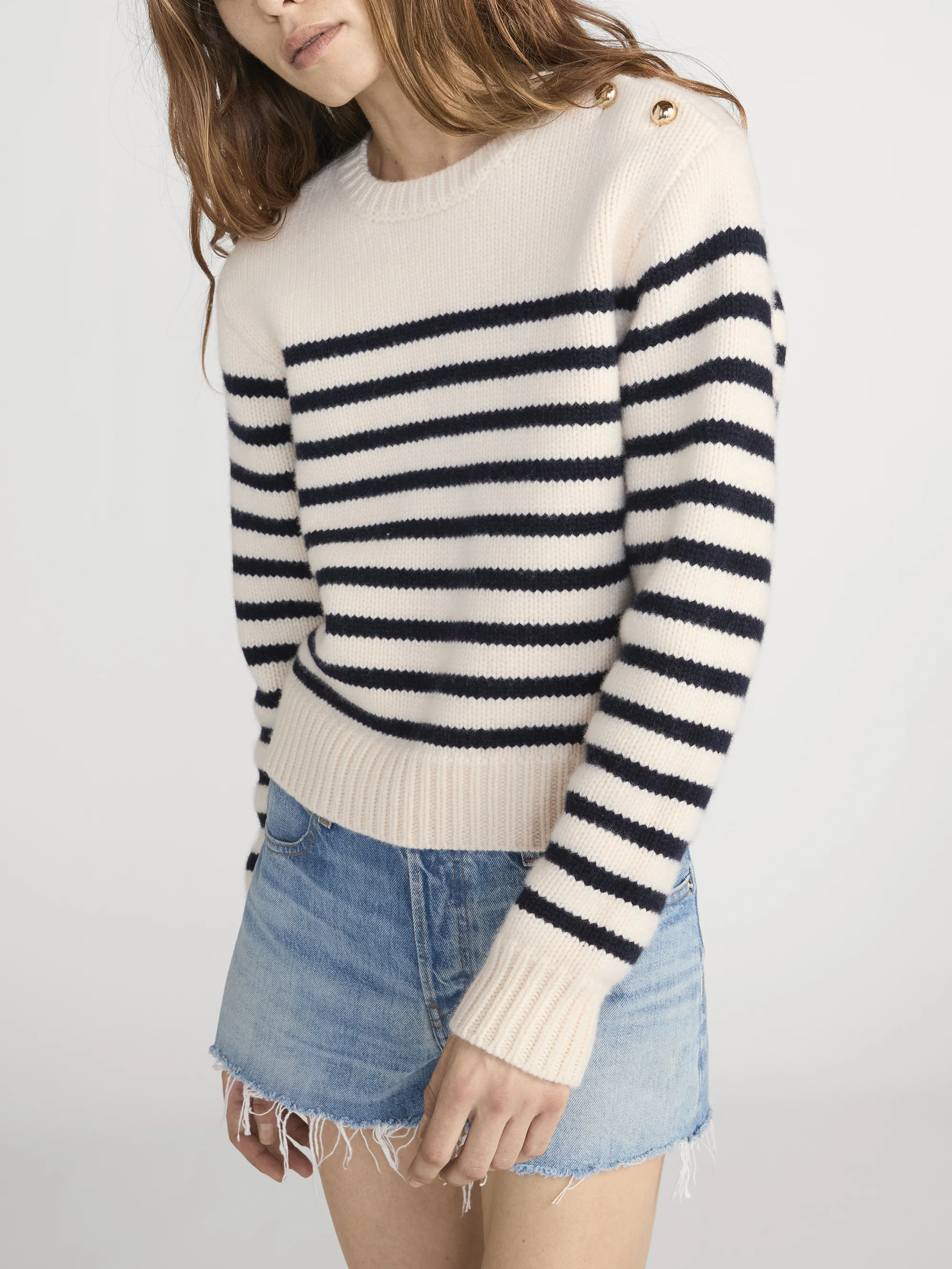 The Mariner Sweater -- Cream Multi - Image 4