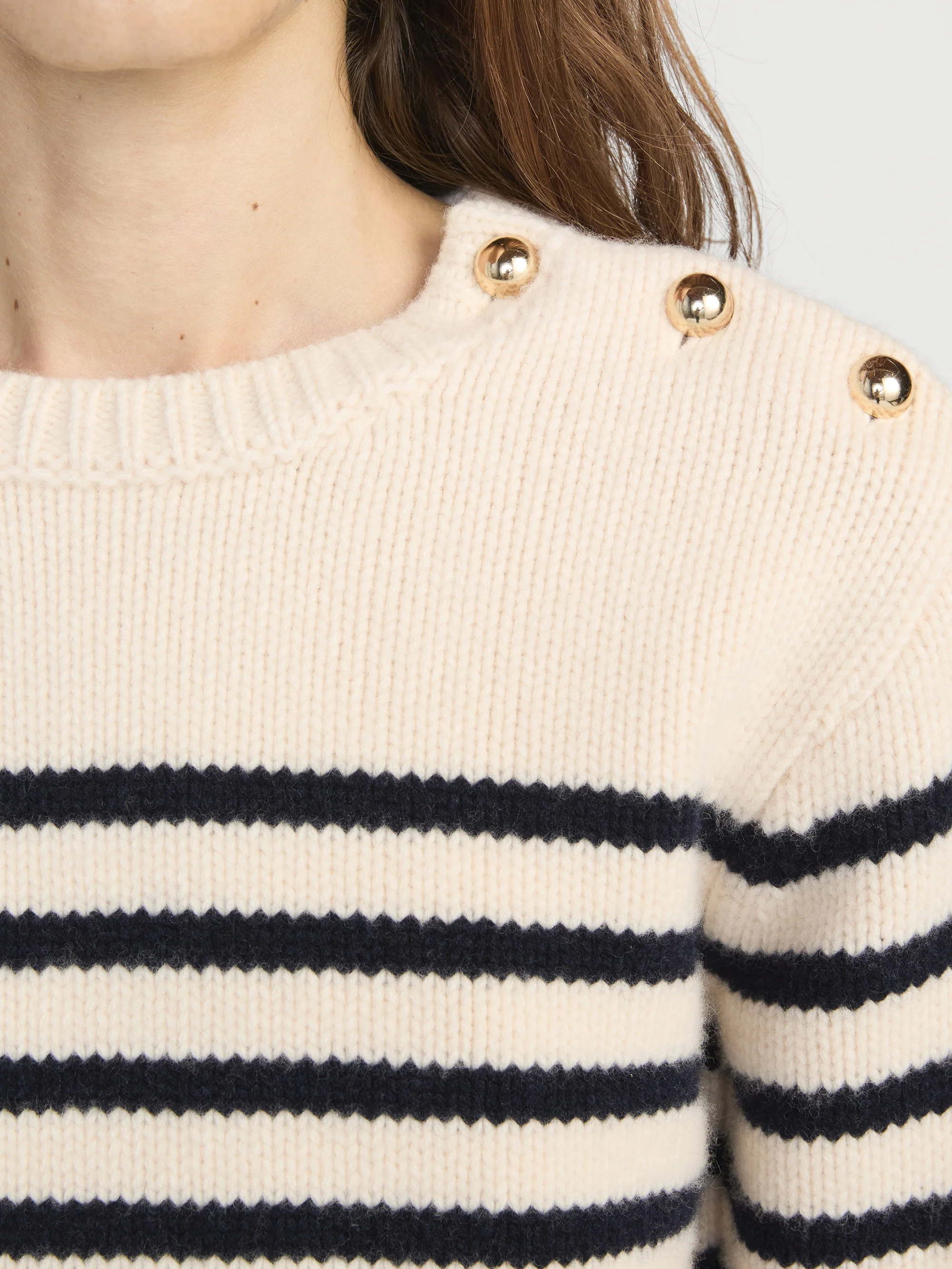 The Mariner Sweater -- Cream Multi - Image 6