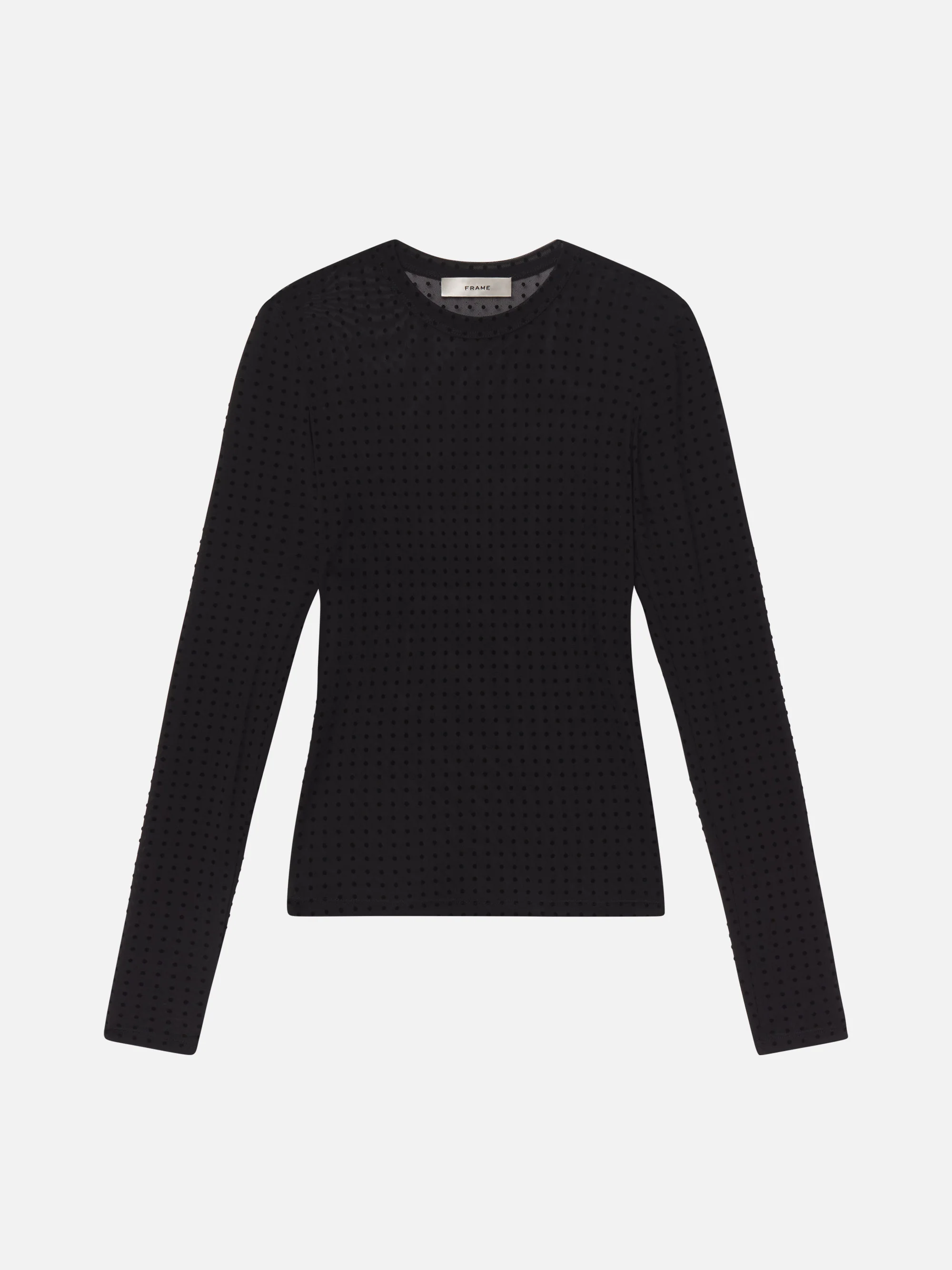 The Mesh Polka Dot Top