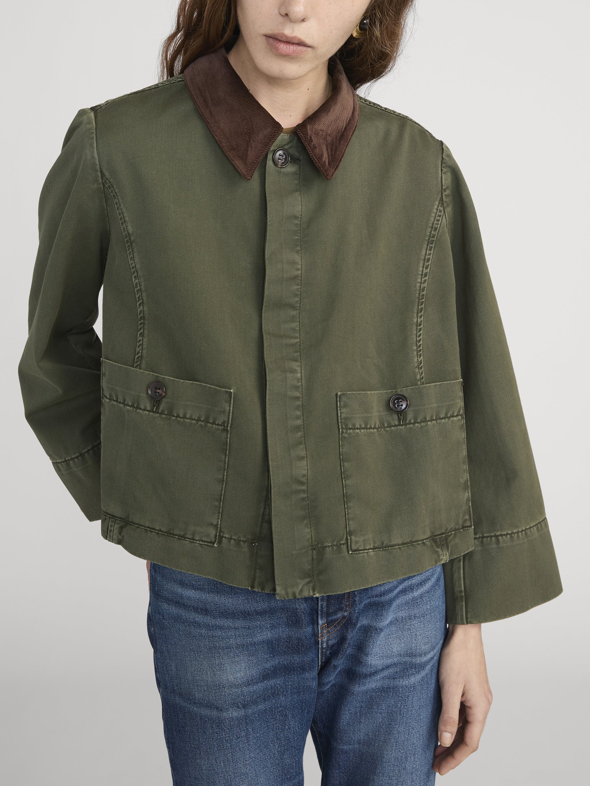 The Mini Swing Jacket -- Military Green - Image 3