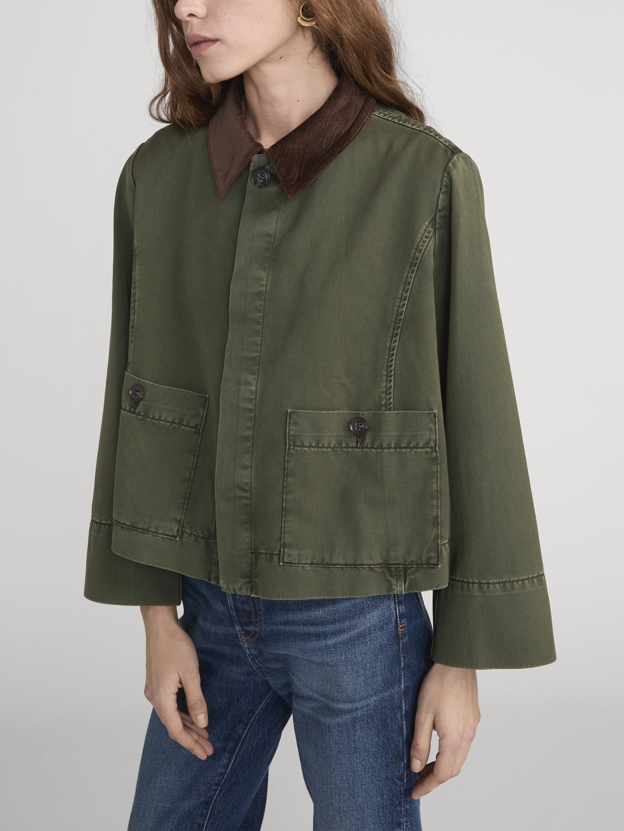The Mini Swing Jacket -- Military Green - Image 4