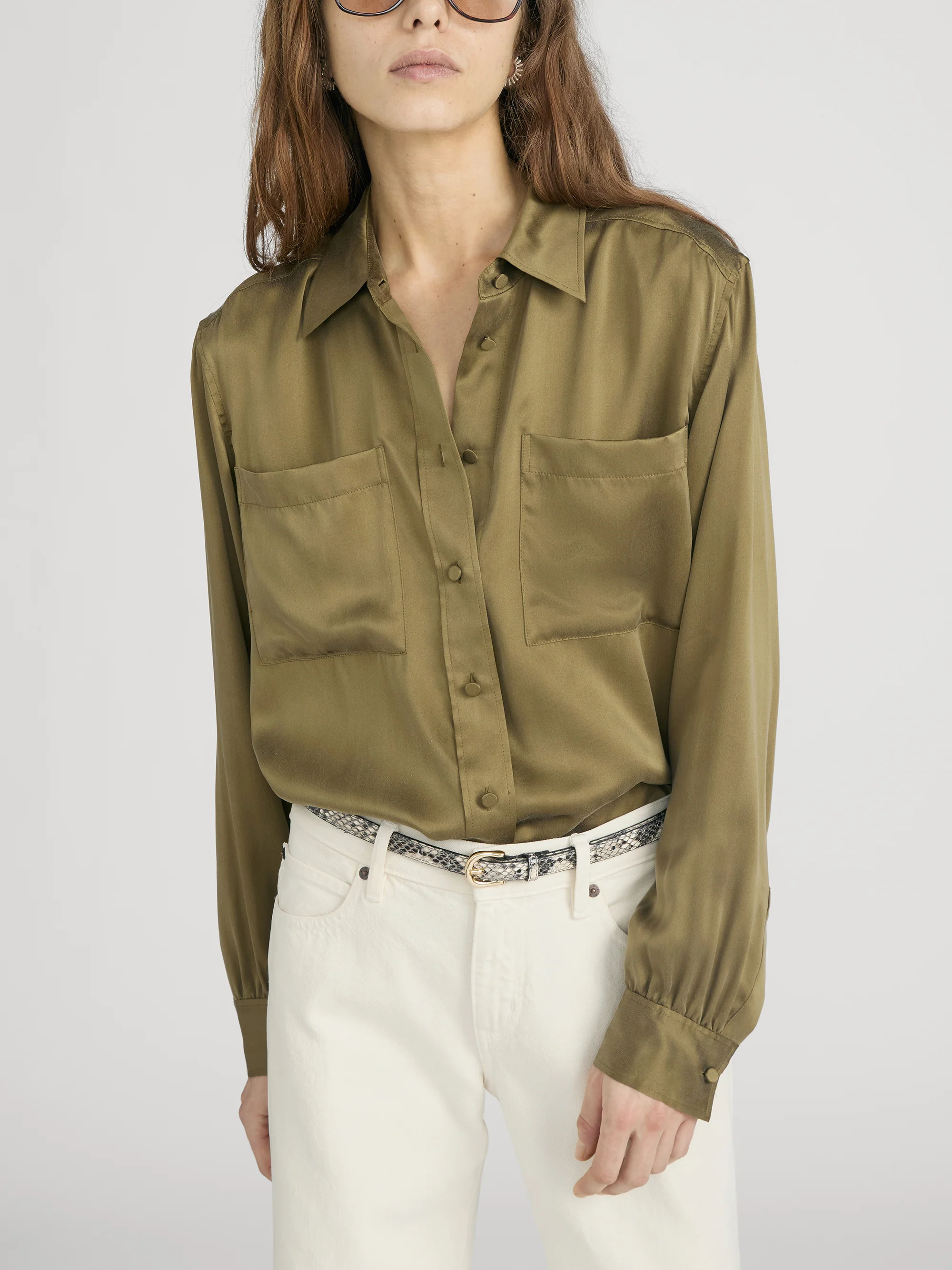 The Modern Utility Shirt -- Military Green - Image 3