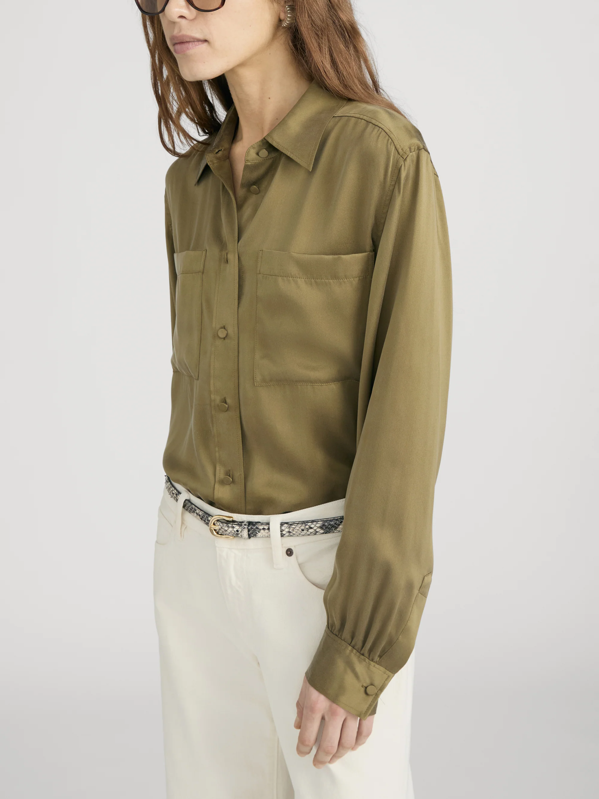 The Modern Utility Shirt -- Military Green - Image 4