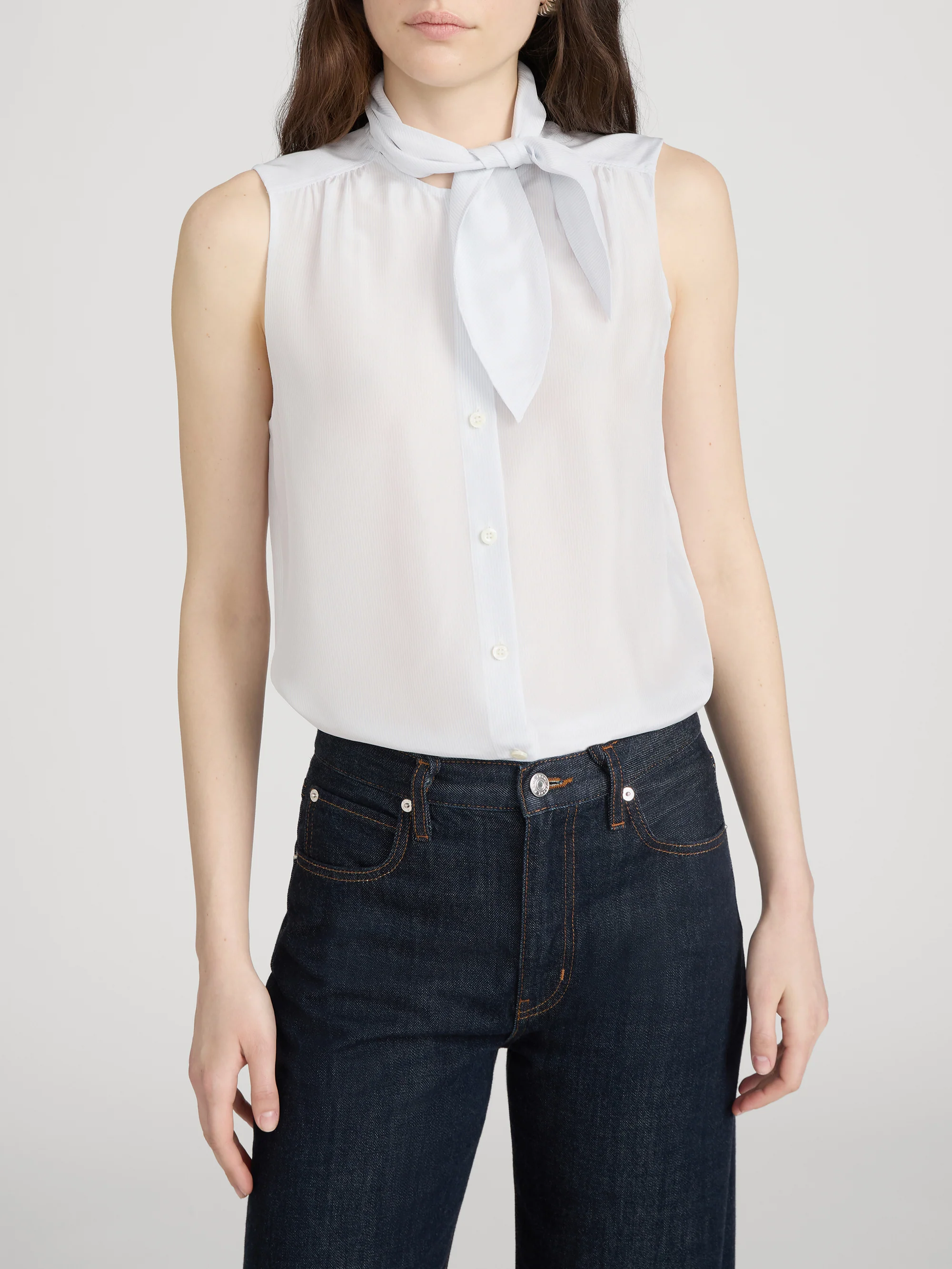 The Novelist Tie Tank -- Chambray Blue Multi - Image 3