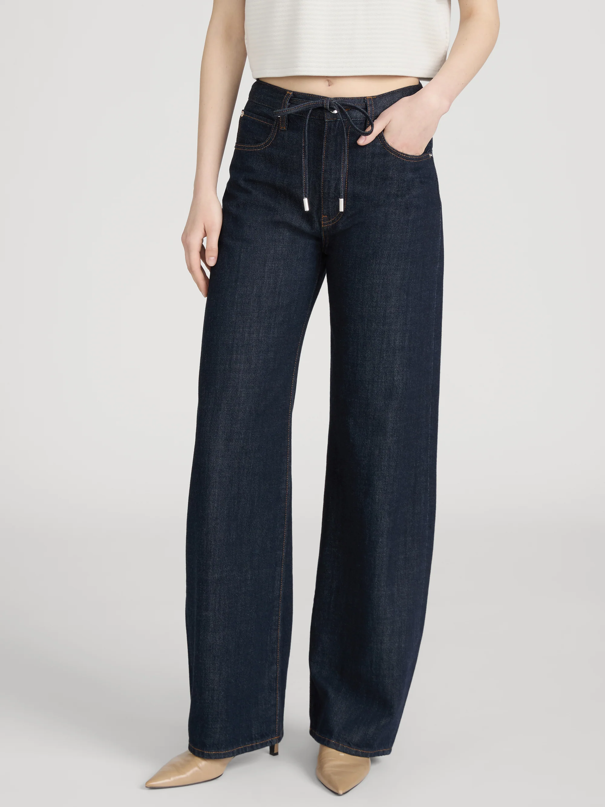 The Off Duty Drawstring Bow -- Rinse - Image 3