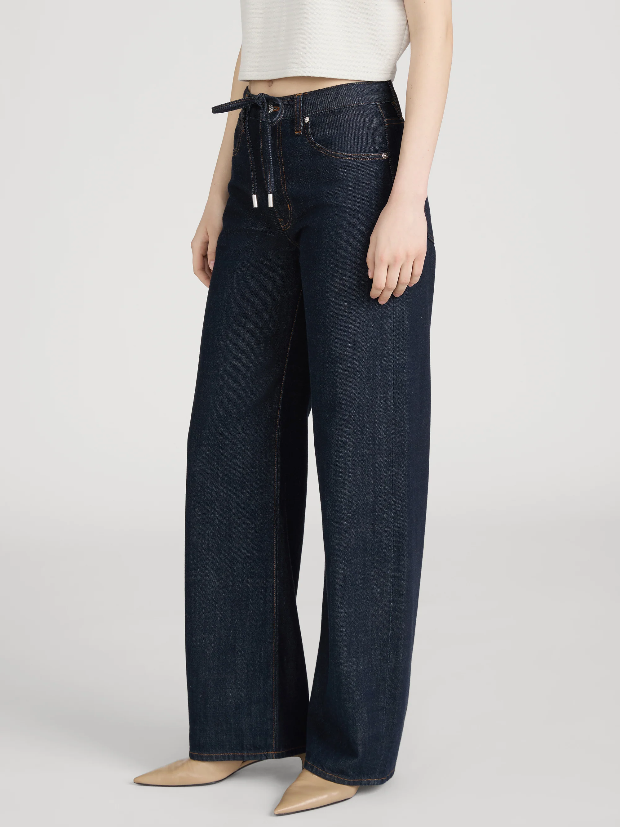 The Off Duty Drawstring Bow -- Rinse - Image 4